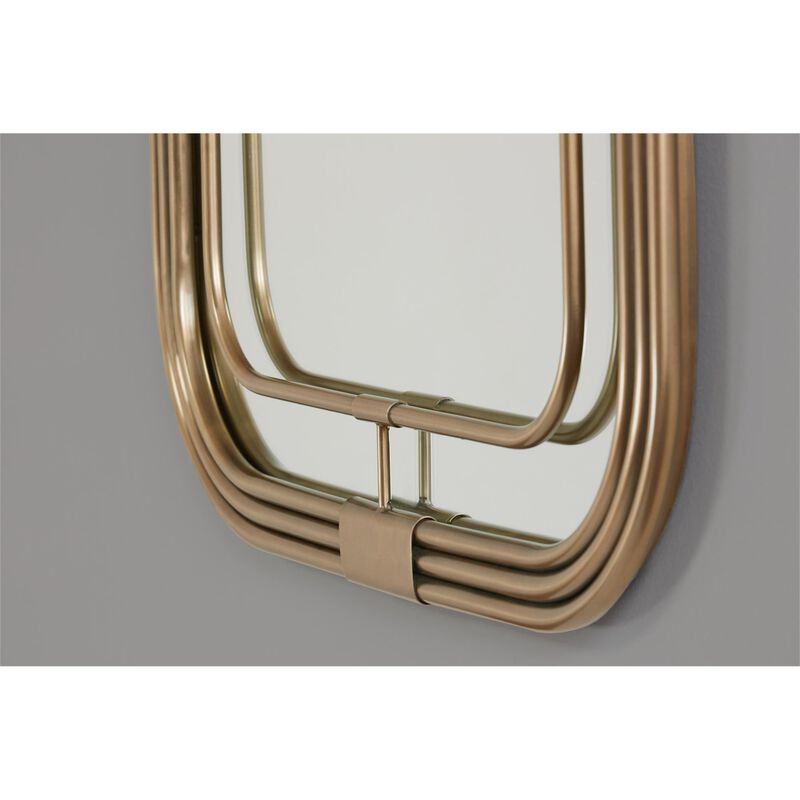 Decorative Rectangle Wall Mirror in Aged Brass Decorative Mirrors by Capital Lighting Fixture Company