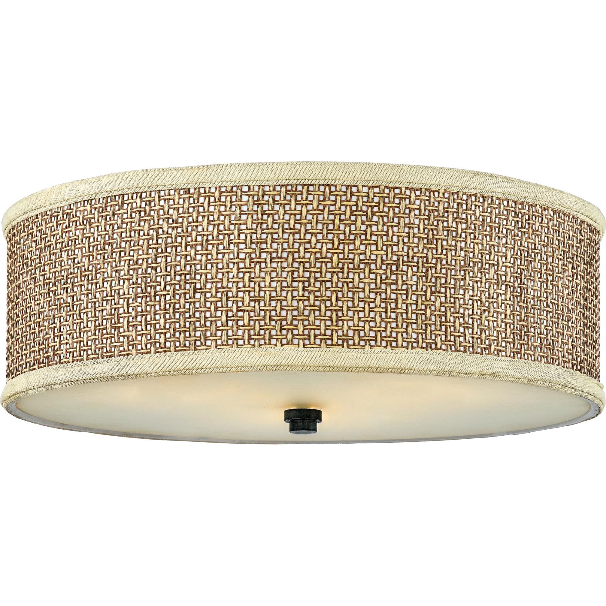 Zen 17 Inch 3 Light Flush Mount by Quoizel
