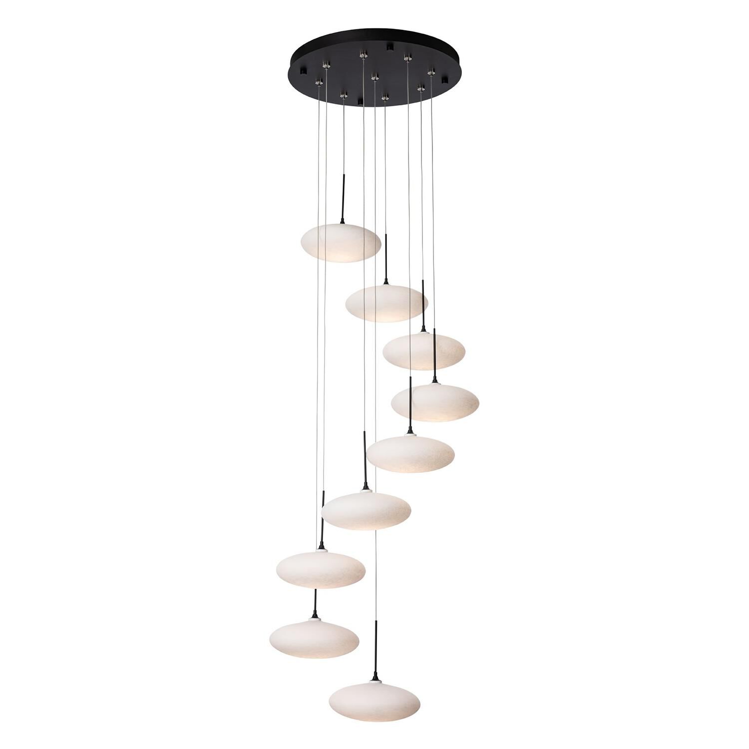 Clouds 23 Inch Multi Light Pendant by Hubbardton Forge