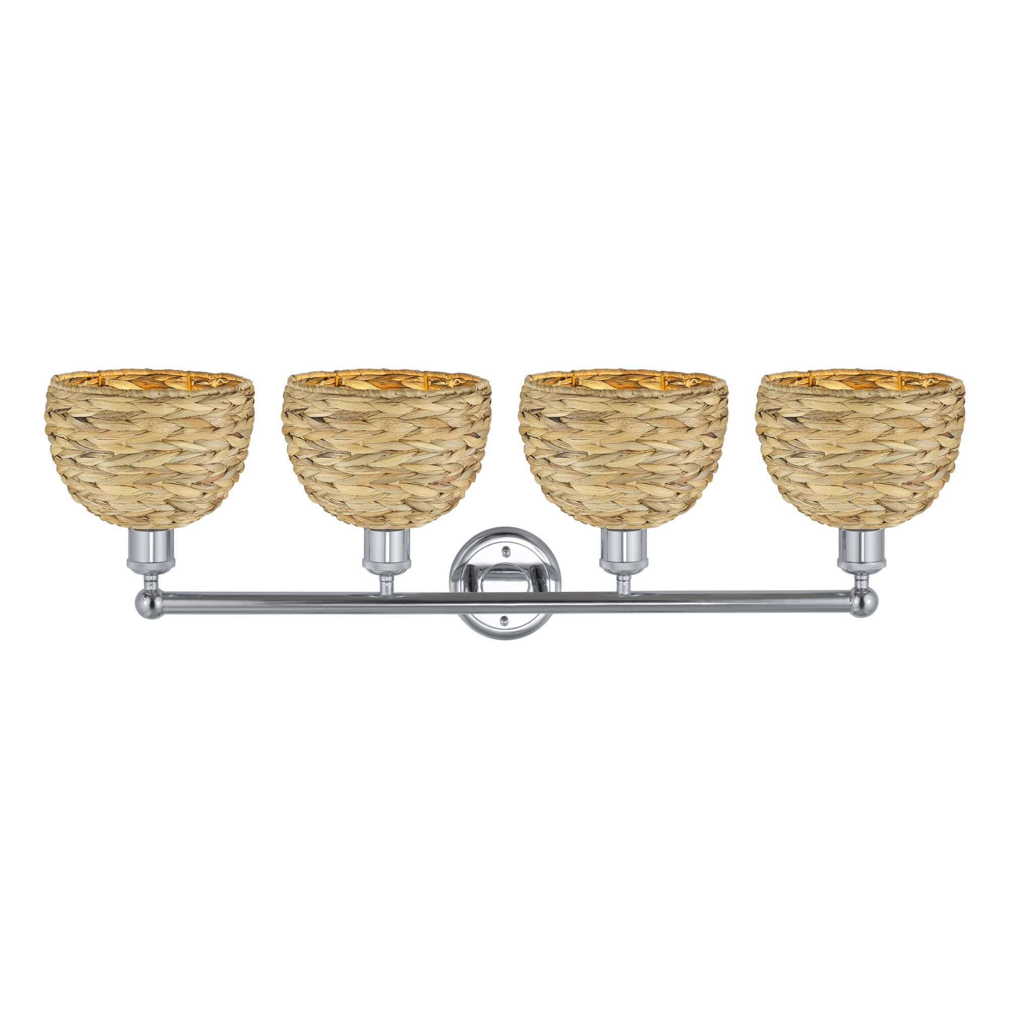 Bruno Marashlian Woven Rattan 35 Inch Bath Vanity Light by Innovations Lighting