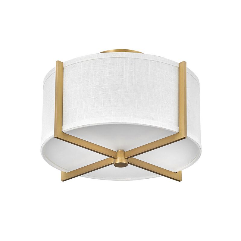 Axis 14 Inch 2 Light Semi Flush Mount by Hinkley