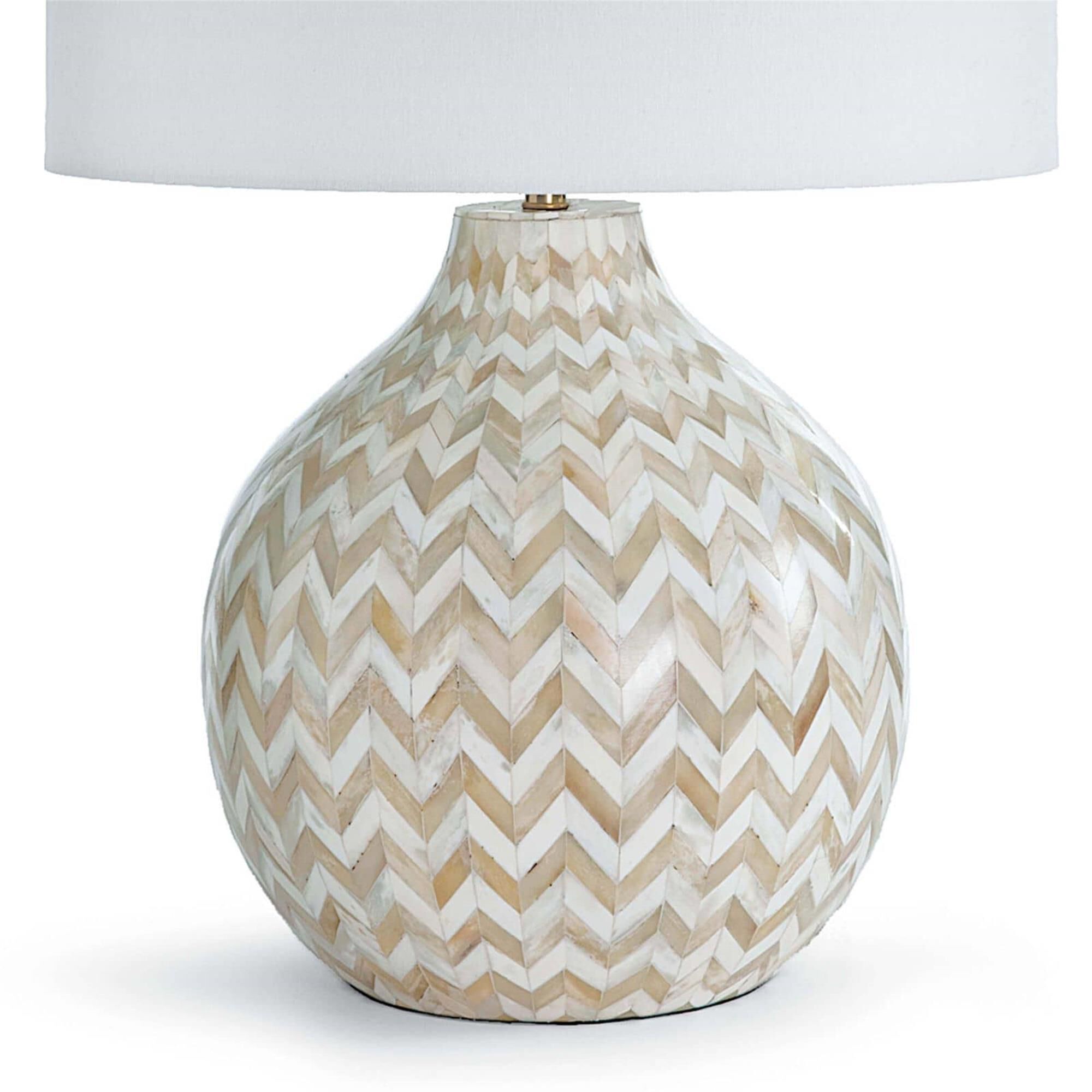 Shown in Natural finish and Linen shade