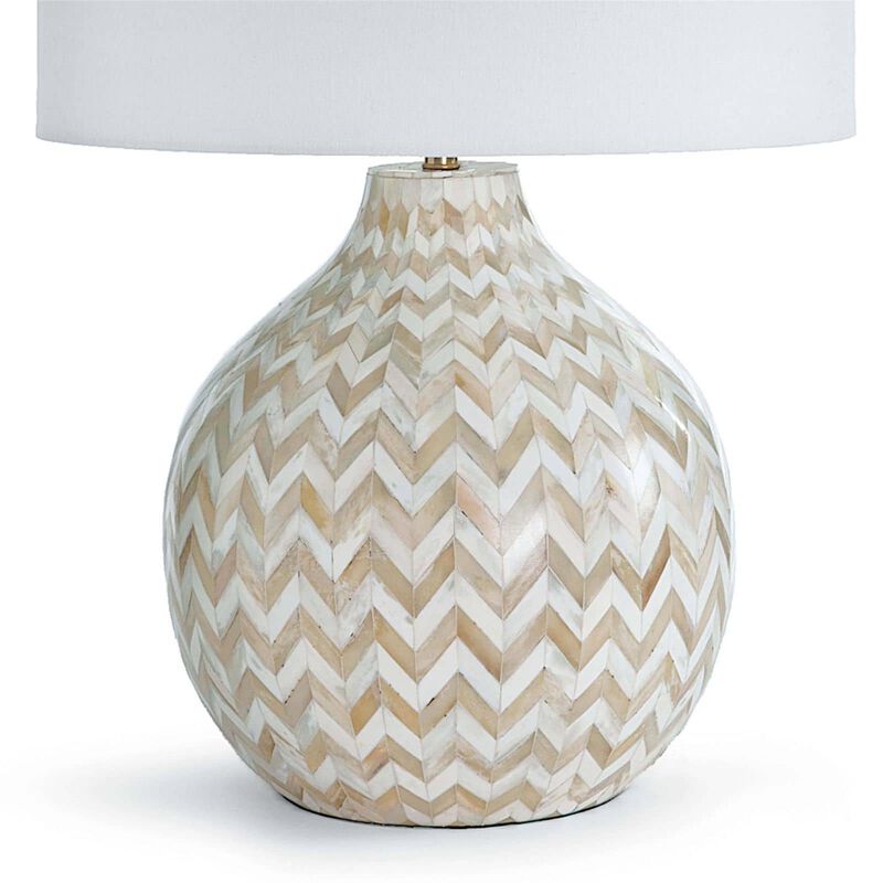 Chevron Bone Medium Table Lamp by Regina Andrew