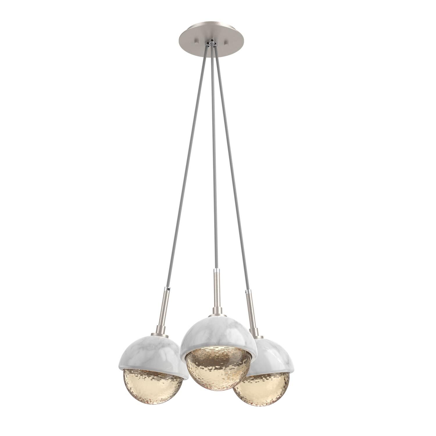 Levi Wilson Cabochon 13 Inch Multi Pendant Light by Hammerton Studio