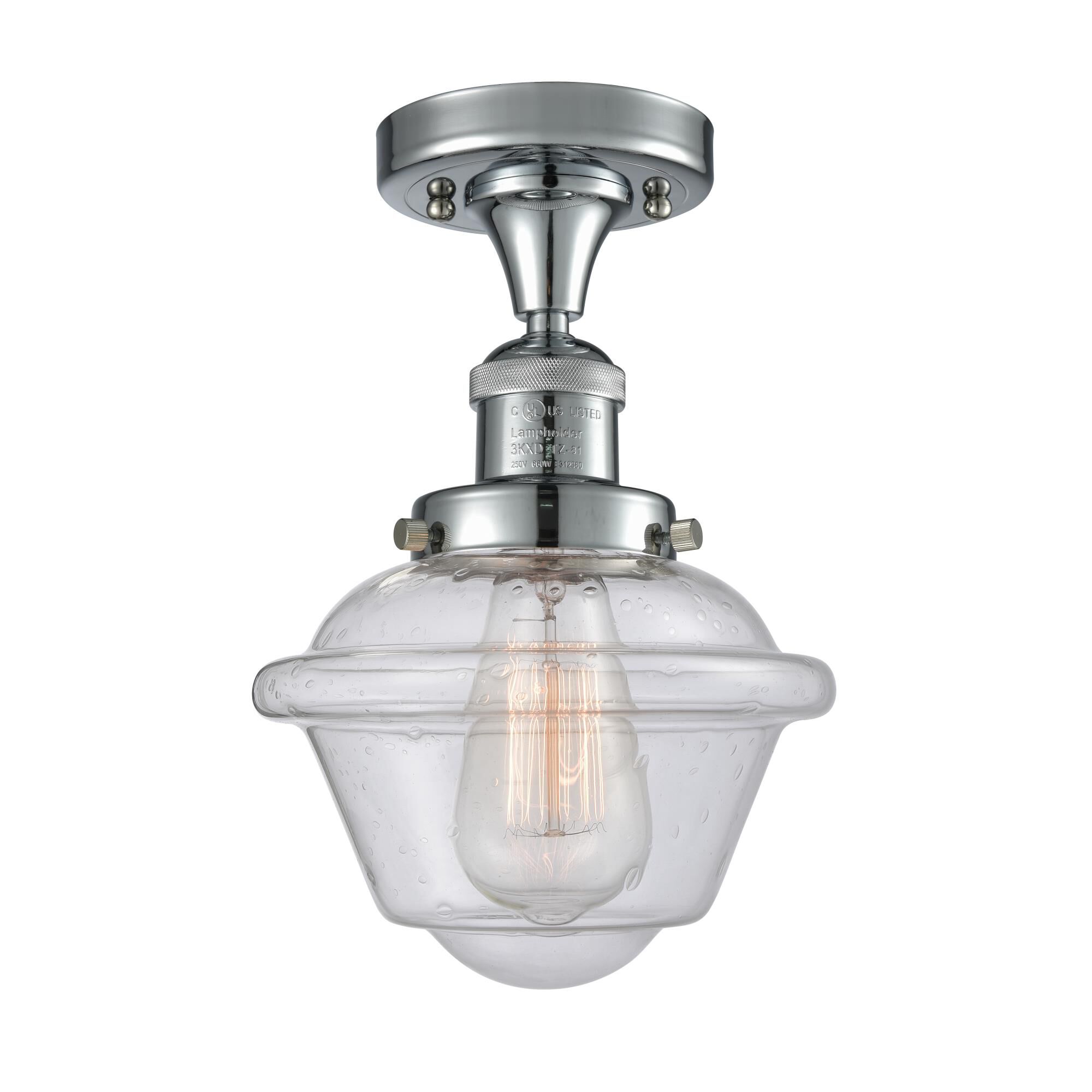 Bruno Marashlian Small Oxford 7 Inch 1 Light Semi Flush Mount by Innovations Lighting
