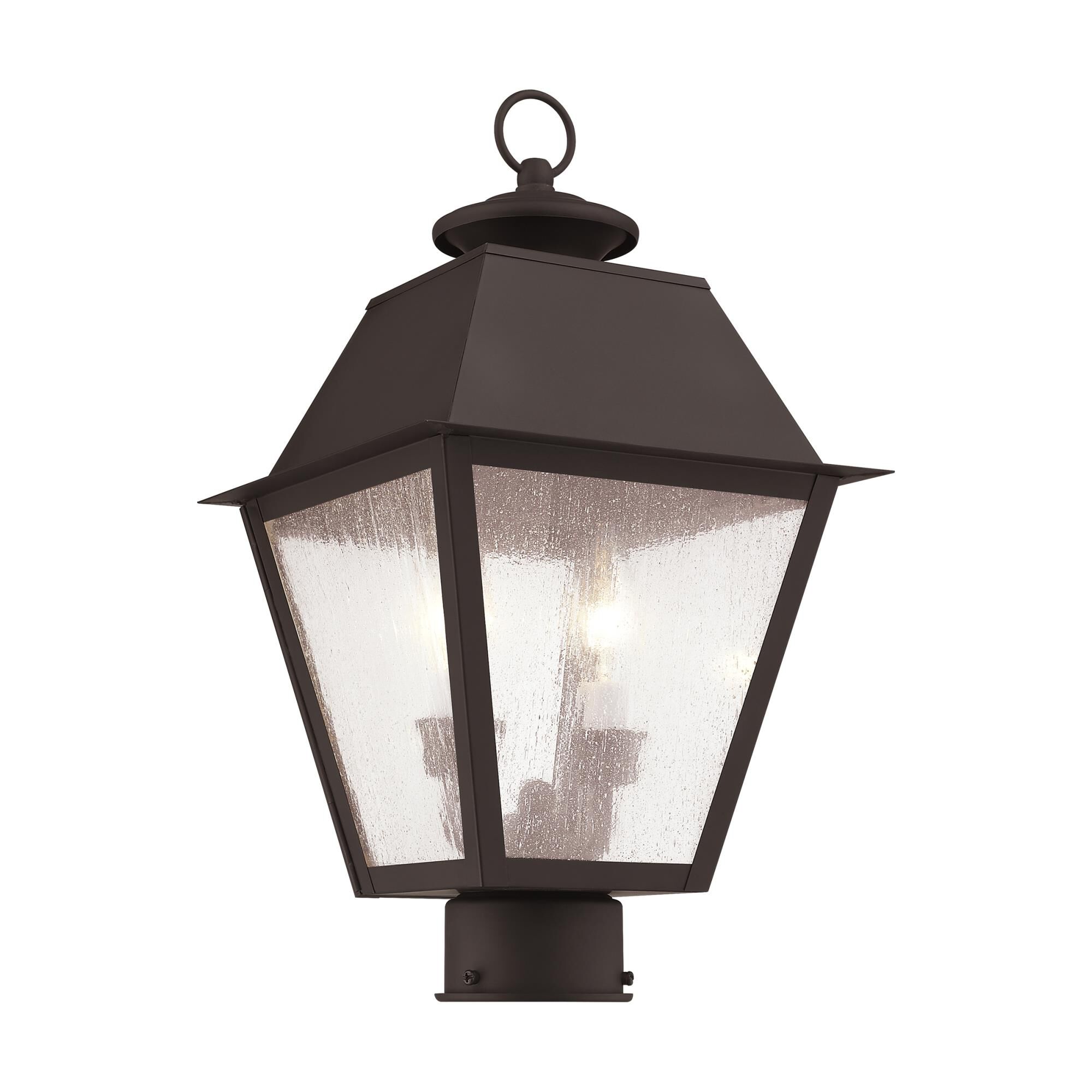 Mansfield 17 Inch Tall 2 Light Outdoor Post Lamp by Livex Lighting