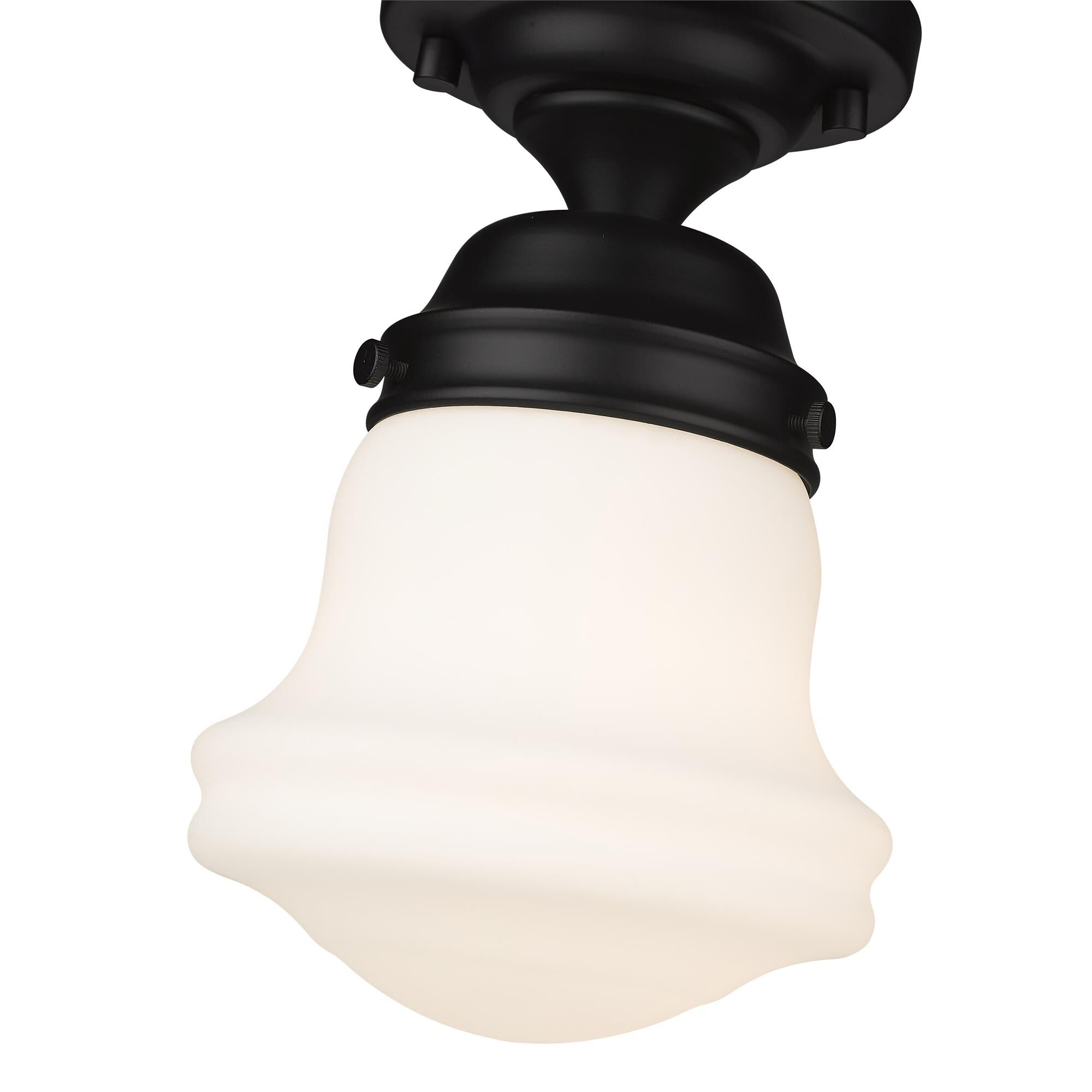 Shown in Matte Black finish and Matte Opal glass