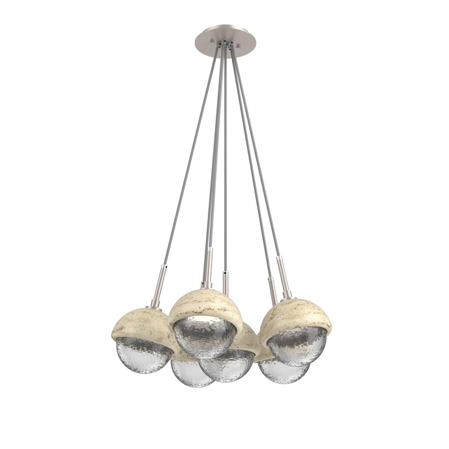 Levi Wilson Cabochon 19 Inch Multi Pendant Light by Hammerton Studio