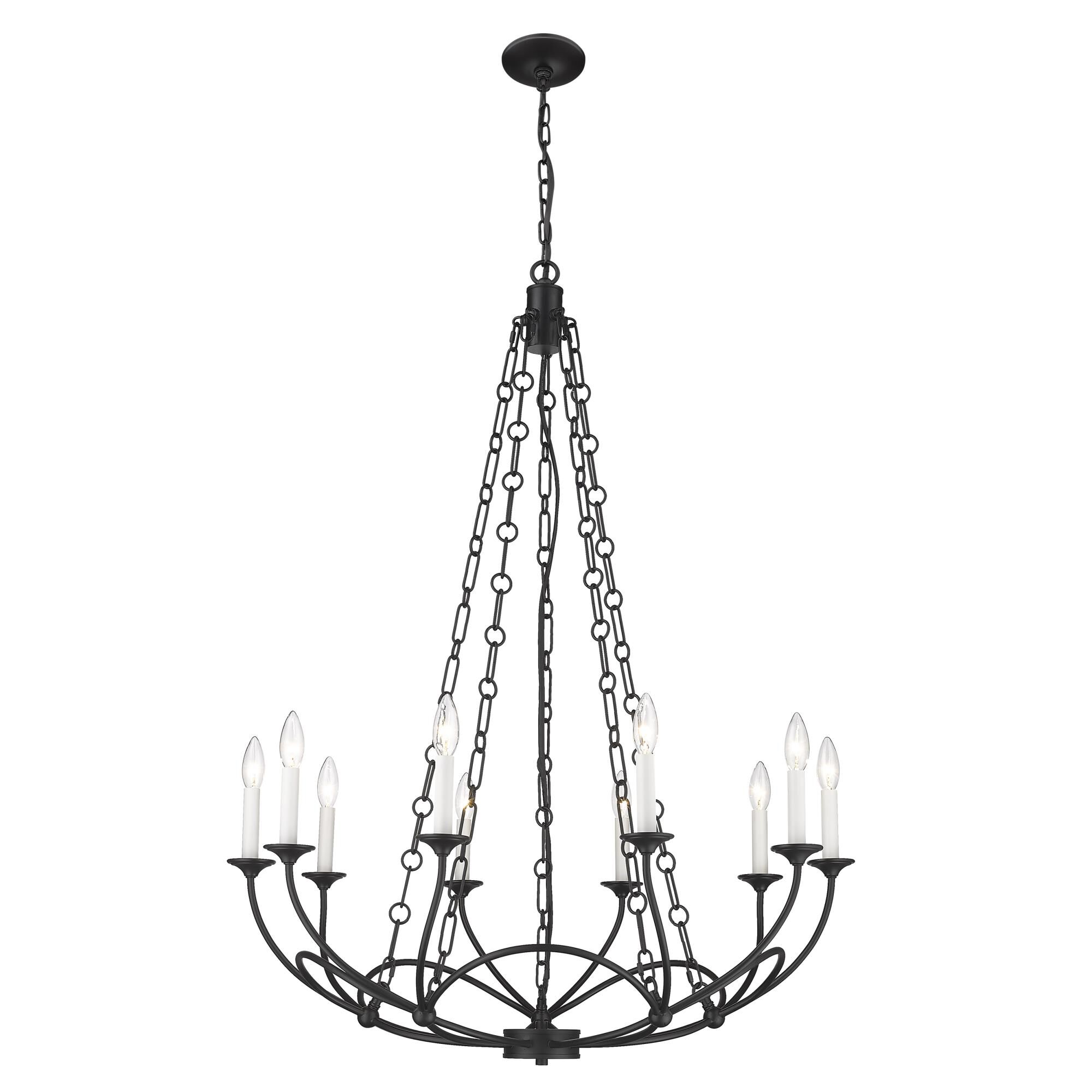 Arabella 33 Inch 10 Light Chandelier by Z-Lite