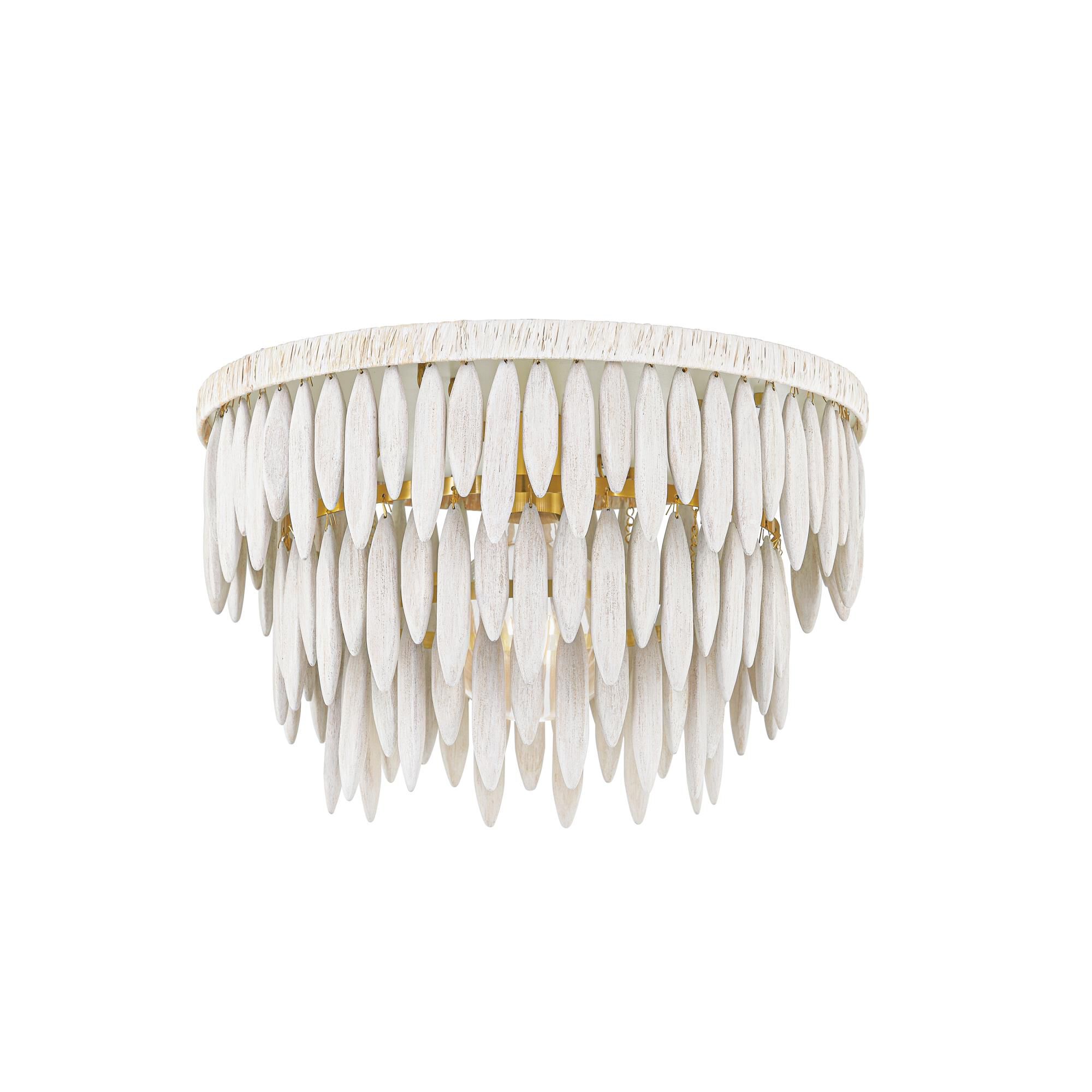 Tiffany 18.25 Inch Semi Flush Mount by Mitzi