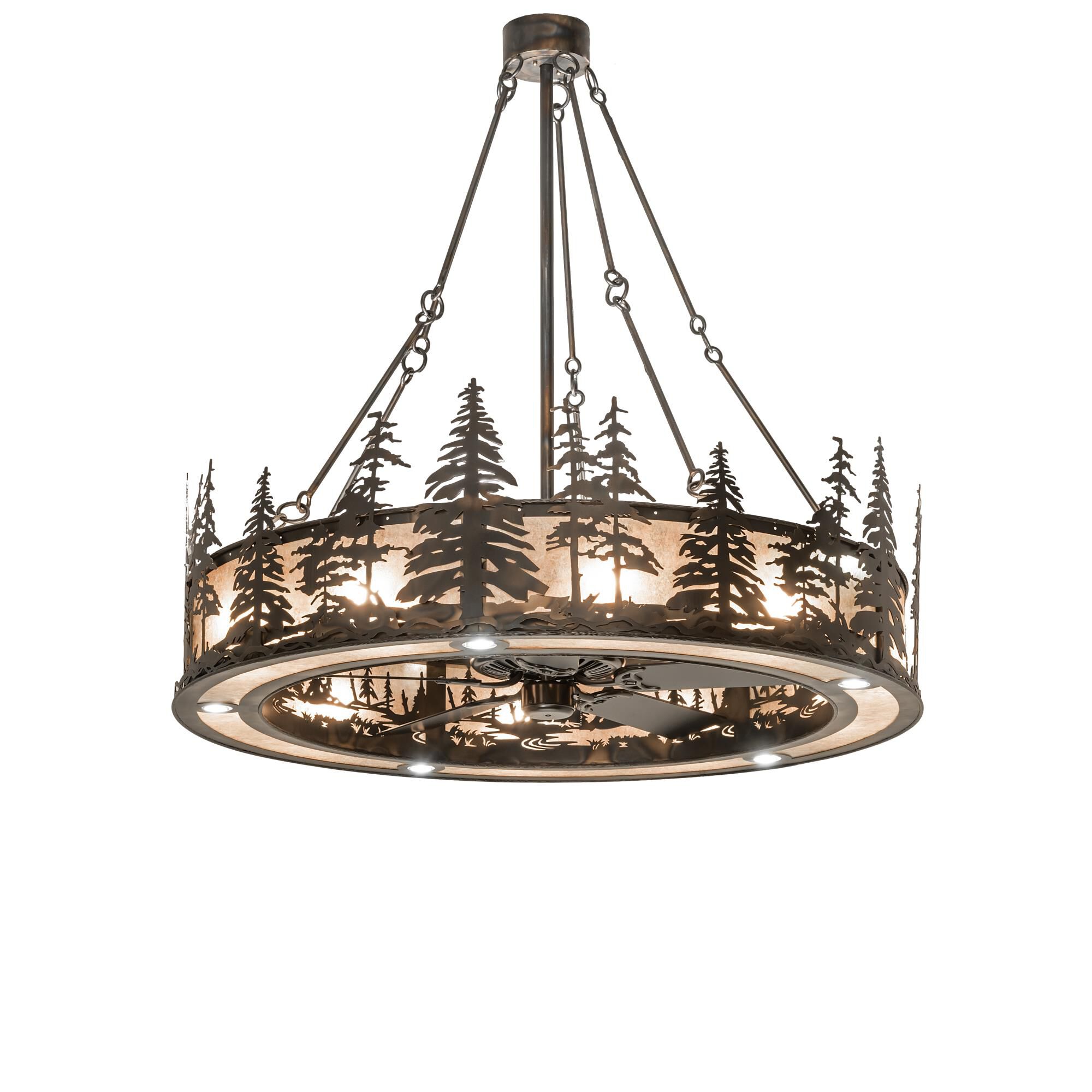 Tall Pines 56 Inch 16 Light Chandelier by Meyda Lighting