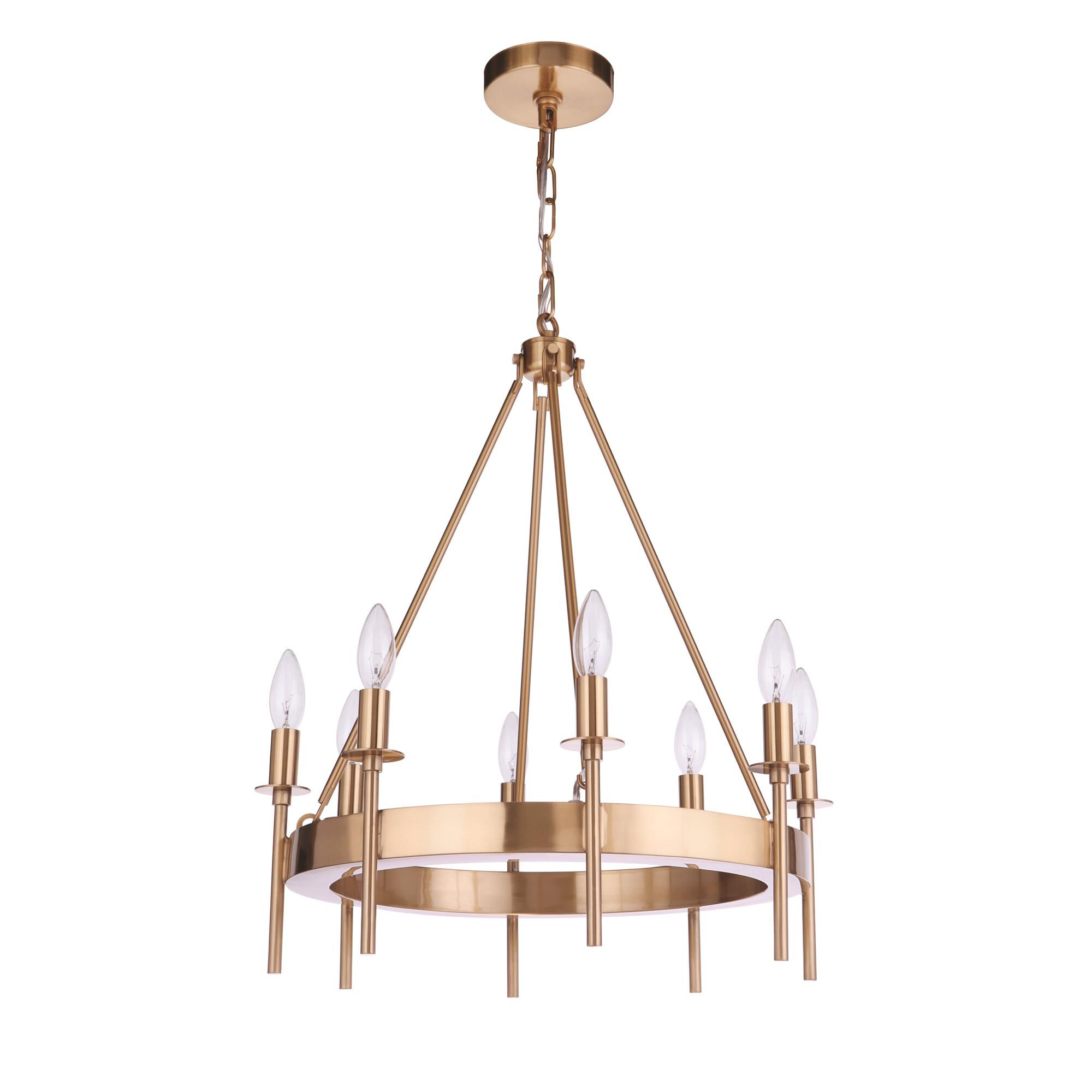 Larrson 20 Inch 8 Light Mini Chandelier by Craftmade