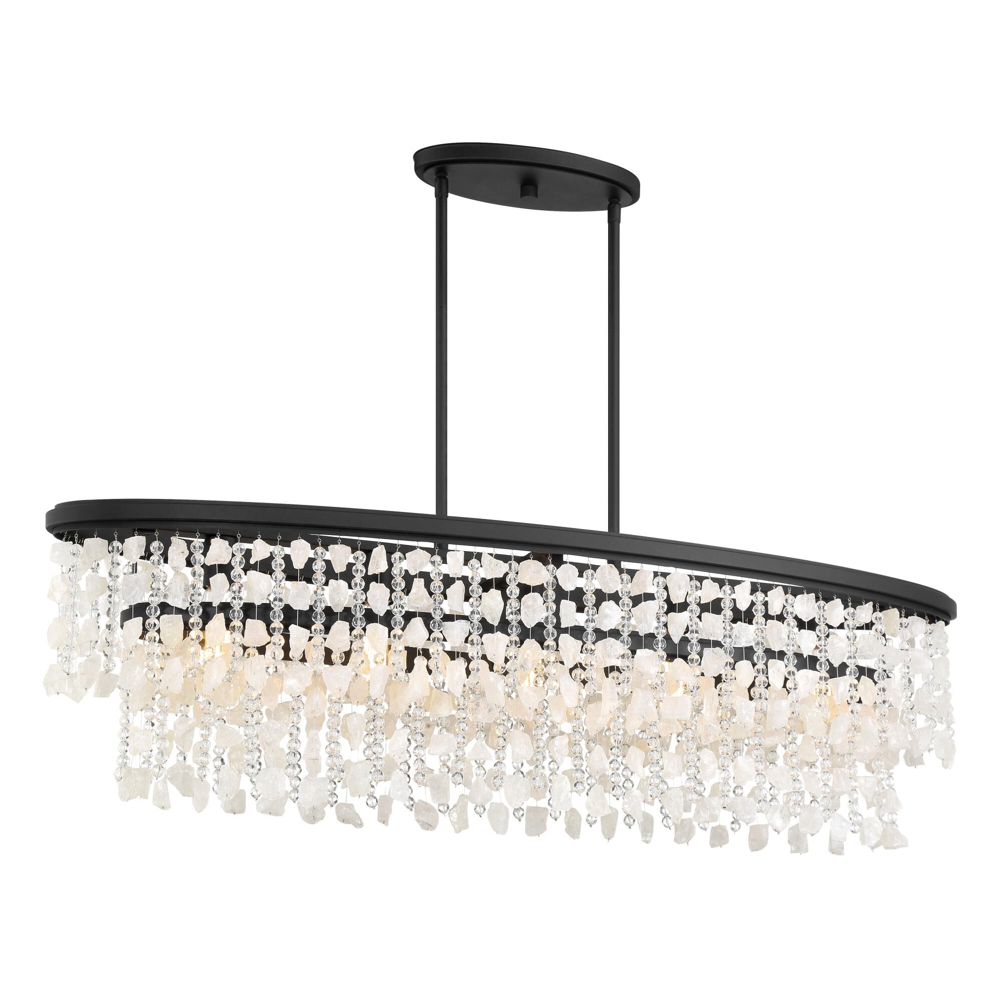 Shimmering Elegance Linear Suspension Light by Minka Lavery