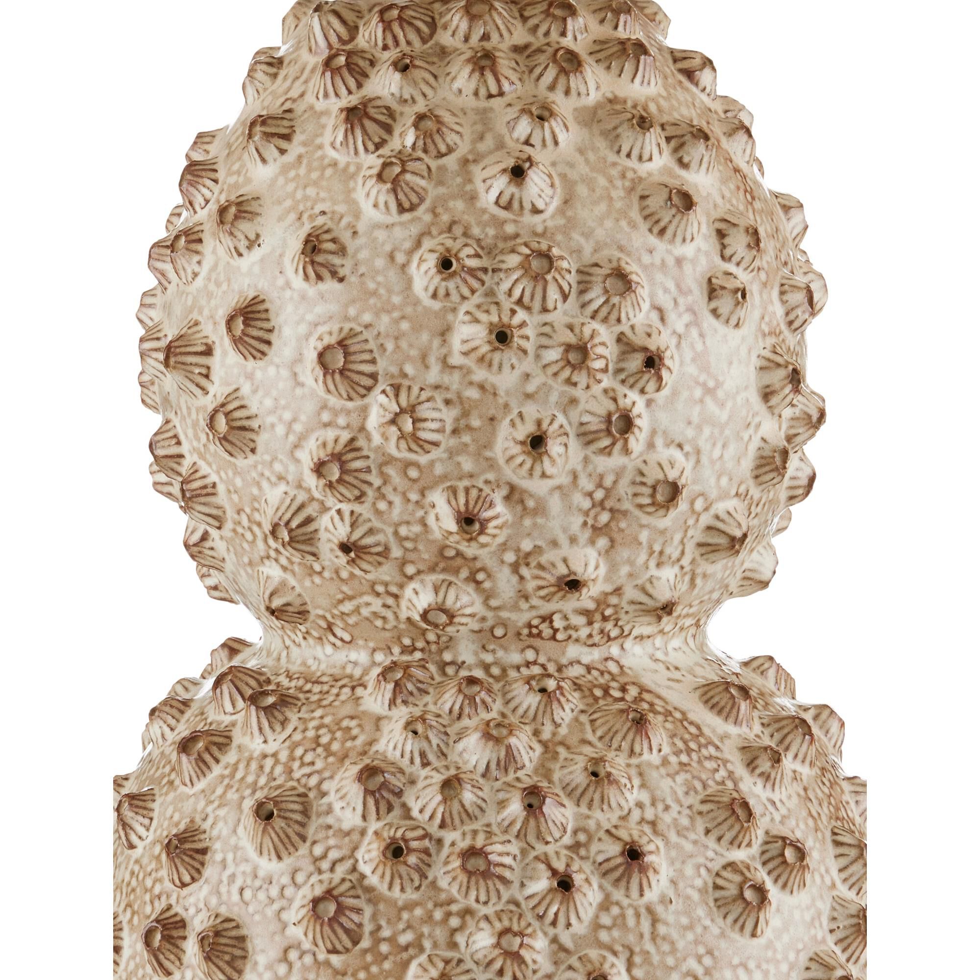 Shown in Ivory and Brown finish and Flax Linen shade