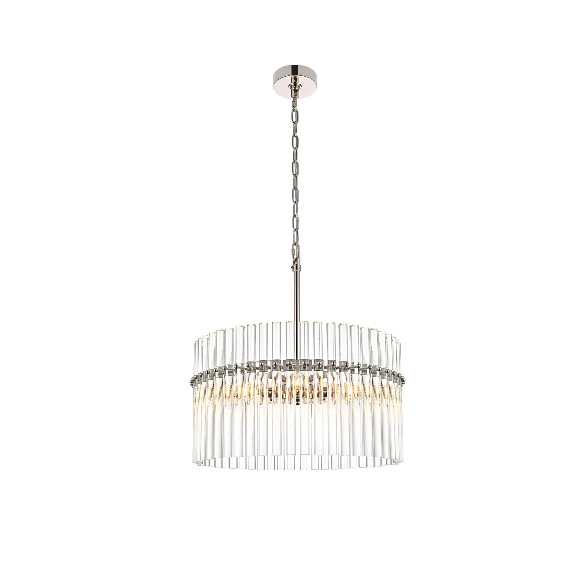 Shown in Polished Nickel finish and Rc crystal