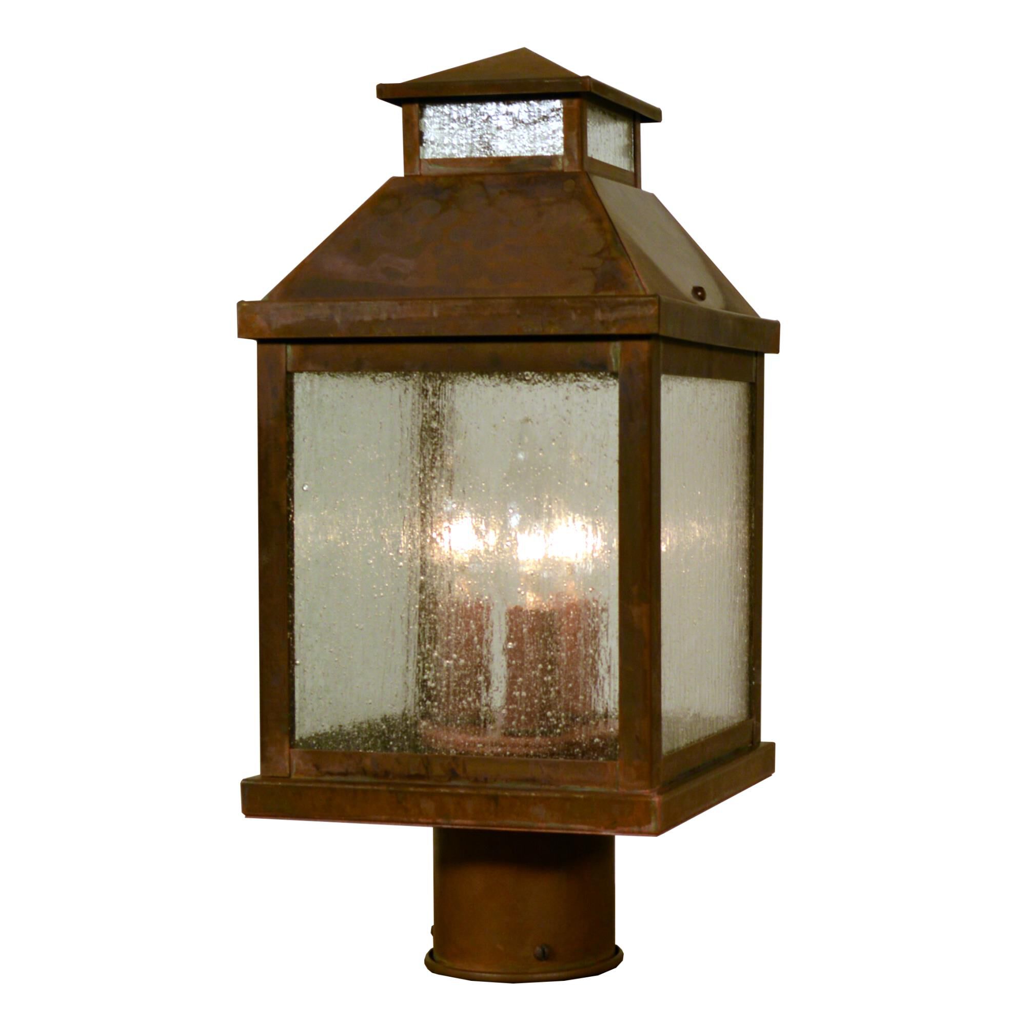 Canterbury 12 Inch Tall 3 Light Outdoor Post Lamp by Arroyo Craftsman
