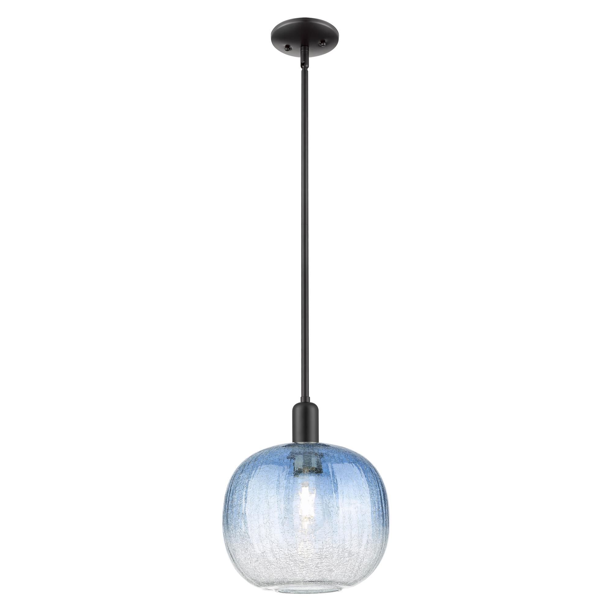 Shown in Matte Black finish and Sapphire Blue glass