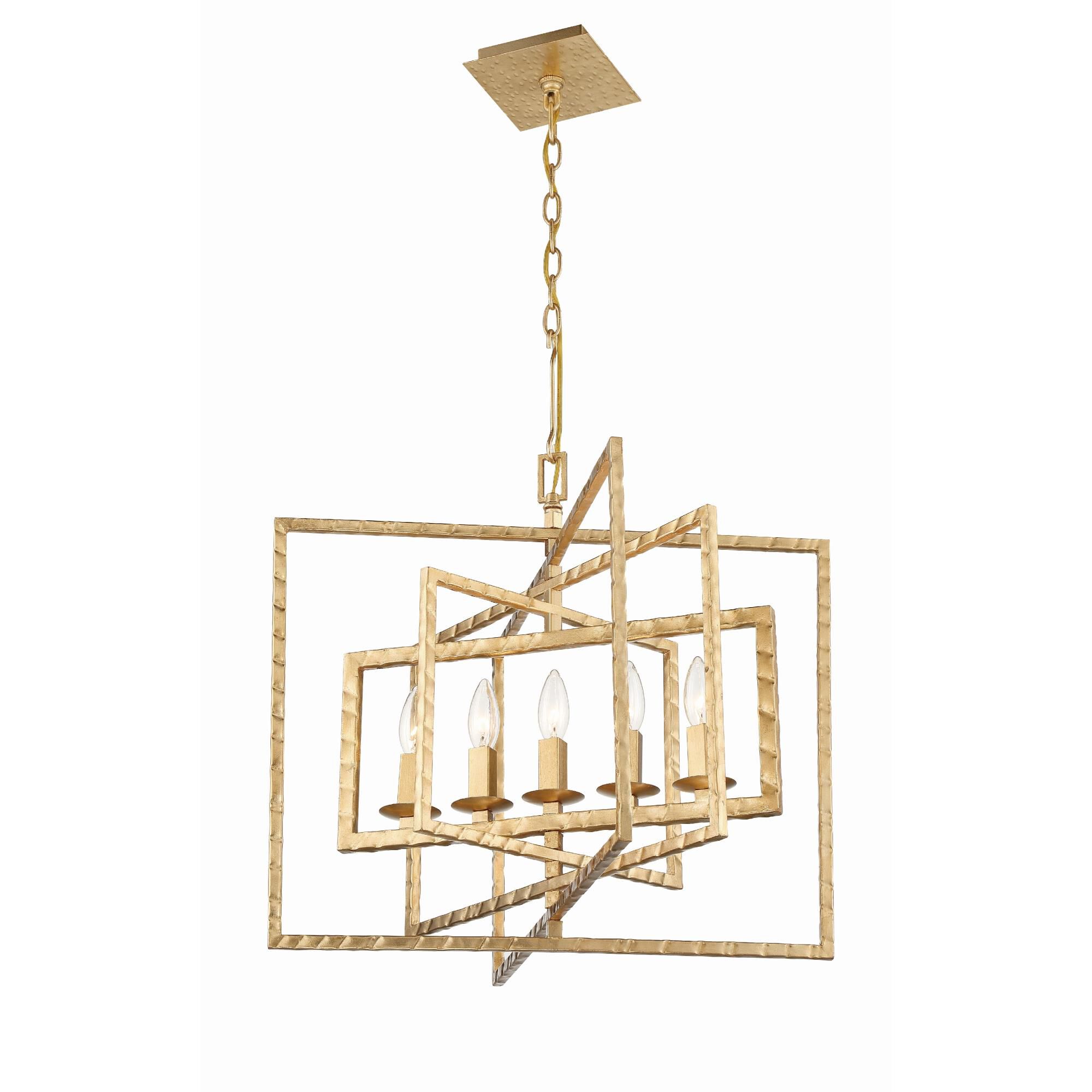 Capri 24 Inch 5 Light Chandelier by Crystorama