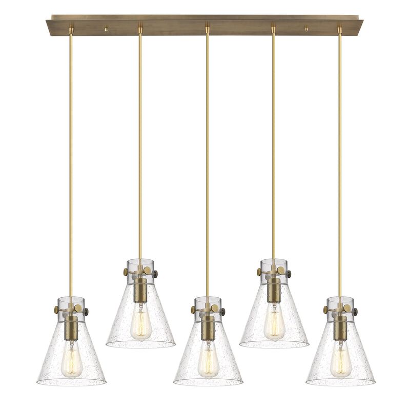 Bruno Marashlian Newton Cone 39 Inch 5 Light Linear Suspension Light by Innovations Lighting