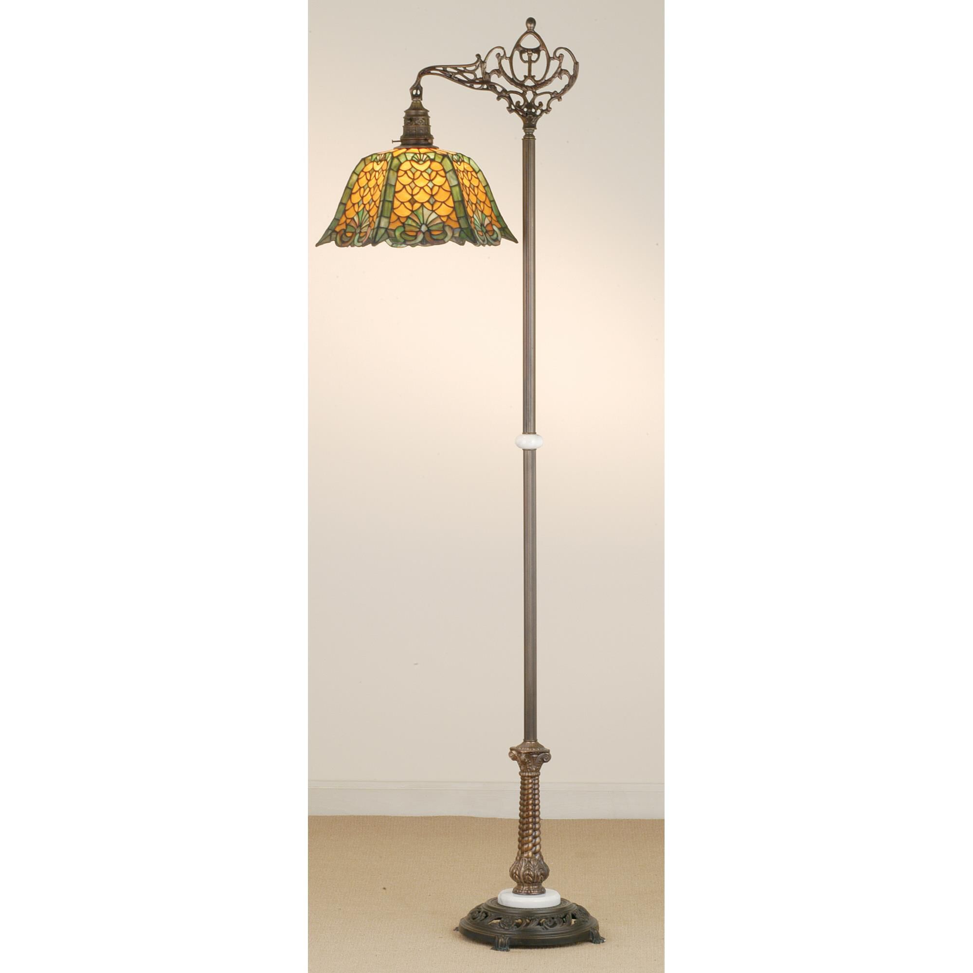 Duffner And Kimberly Shell And Diamond 69 Inch Floor Lamp by Meyda Lighting