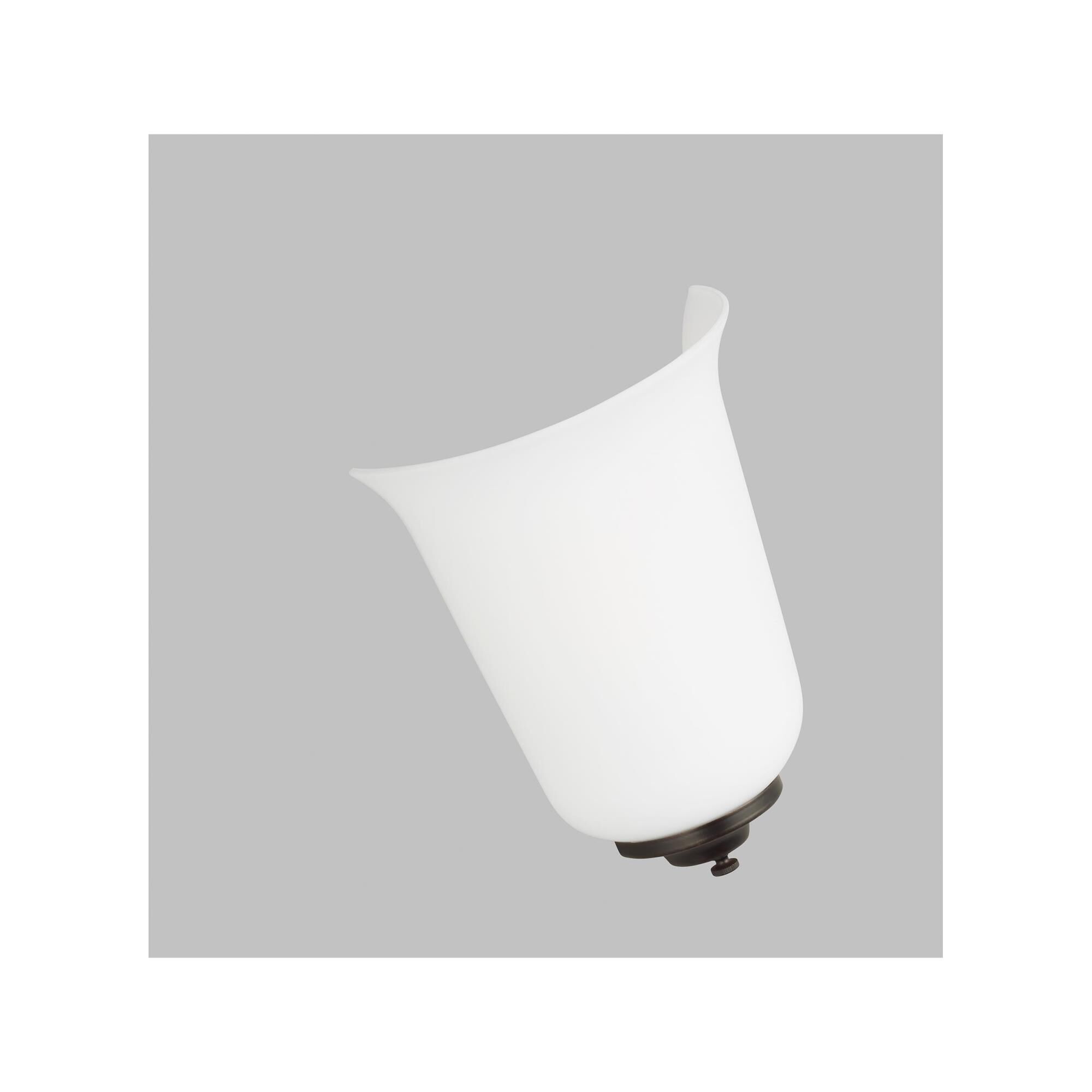 Shown in Bronze finish and Opal Cased Etched glass and Opal Cased Etched Glass Diffuser shade