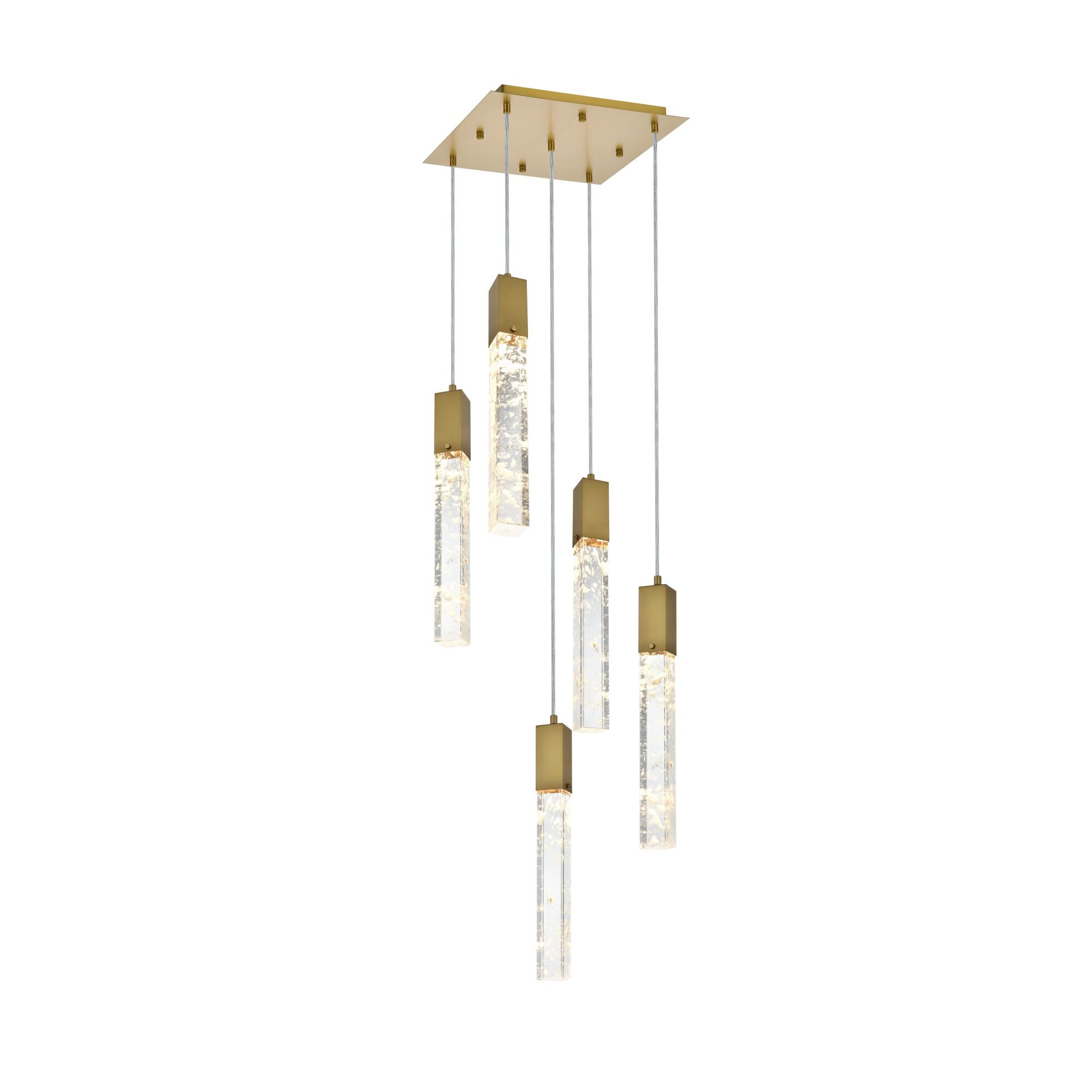 Aurora 16 Inch Multi Light Pendant by Elegant Lighting