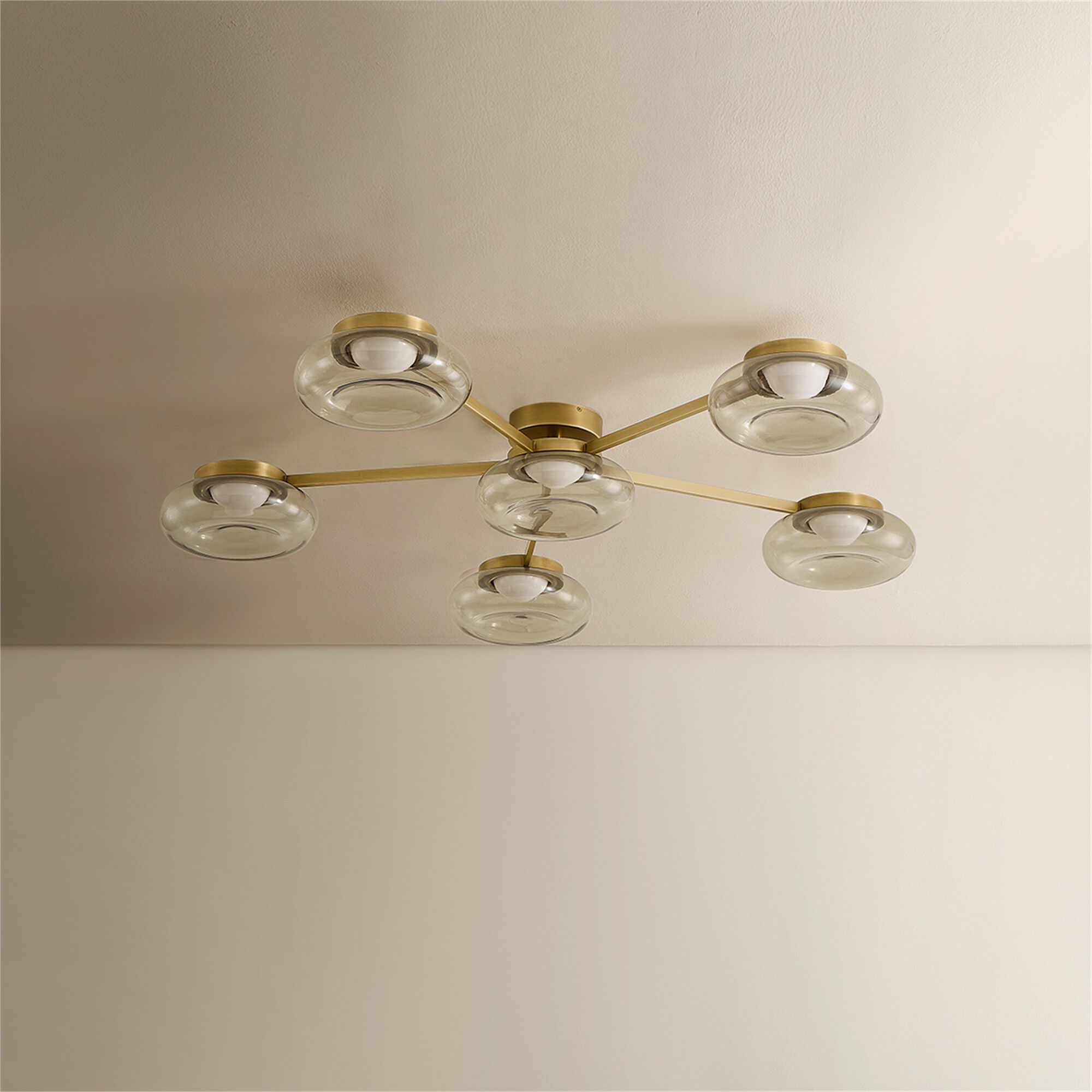 Opalesce 50 Inch Semi Flush Mount,