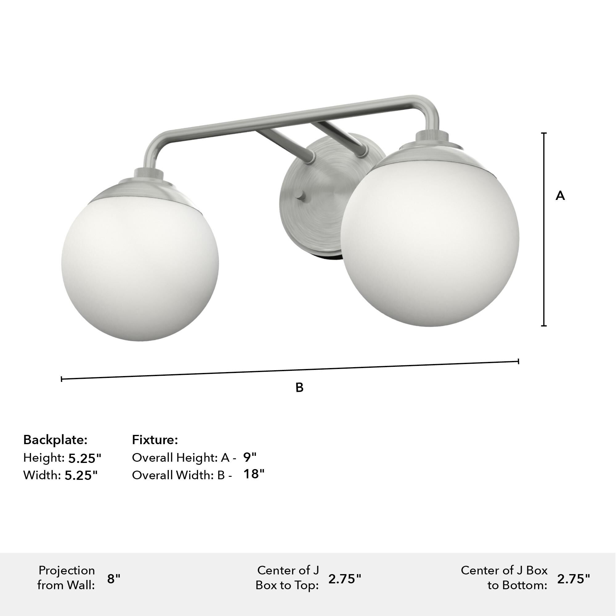 Shown in Brushed Nickel finish and Cased White glass