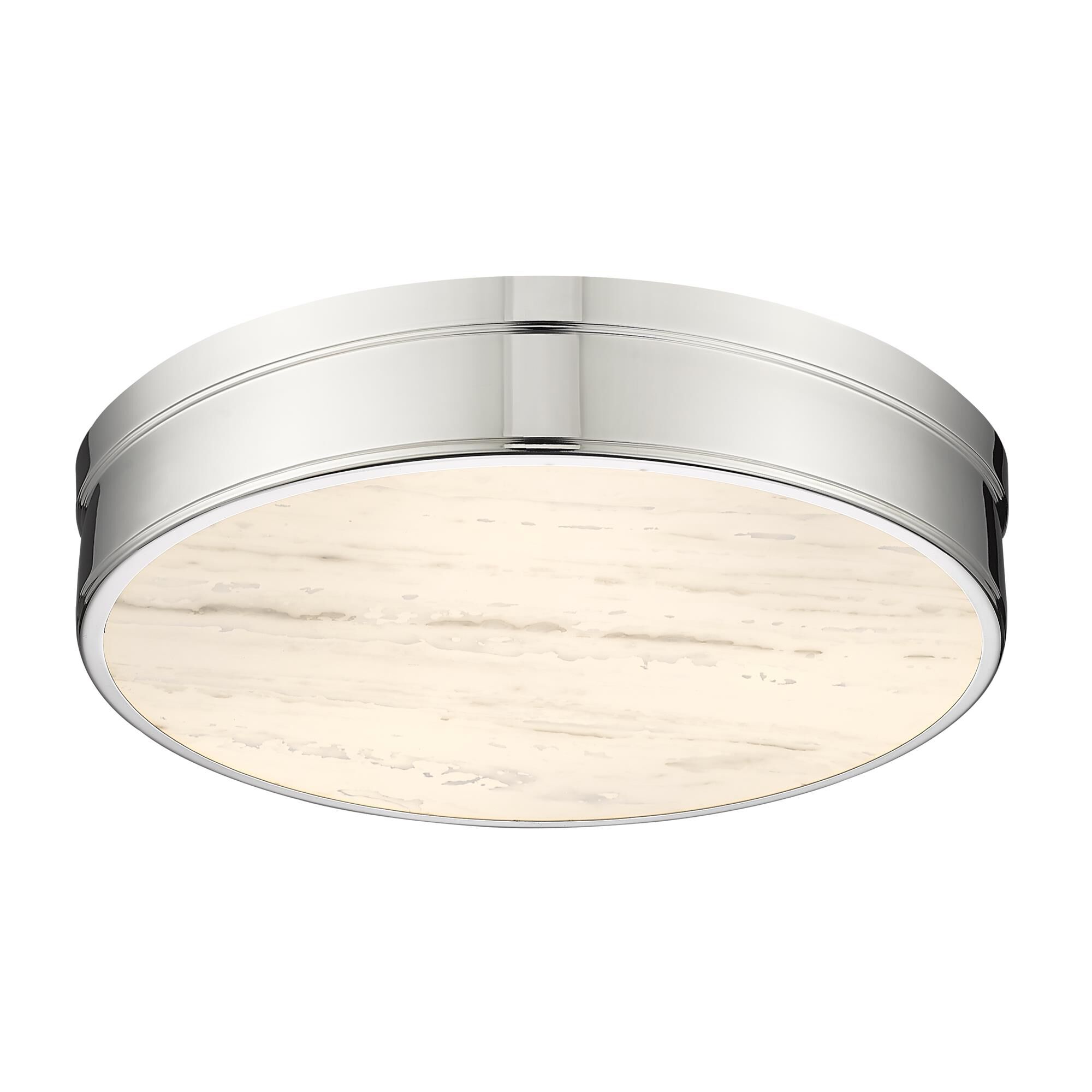 Shown in Polished Nickel finish and Marbling glass
