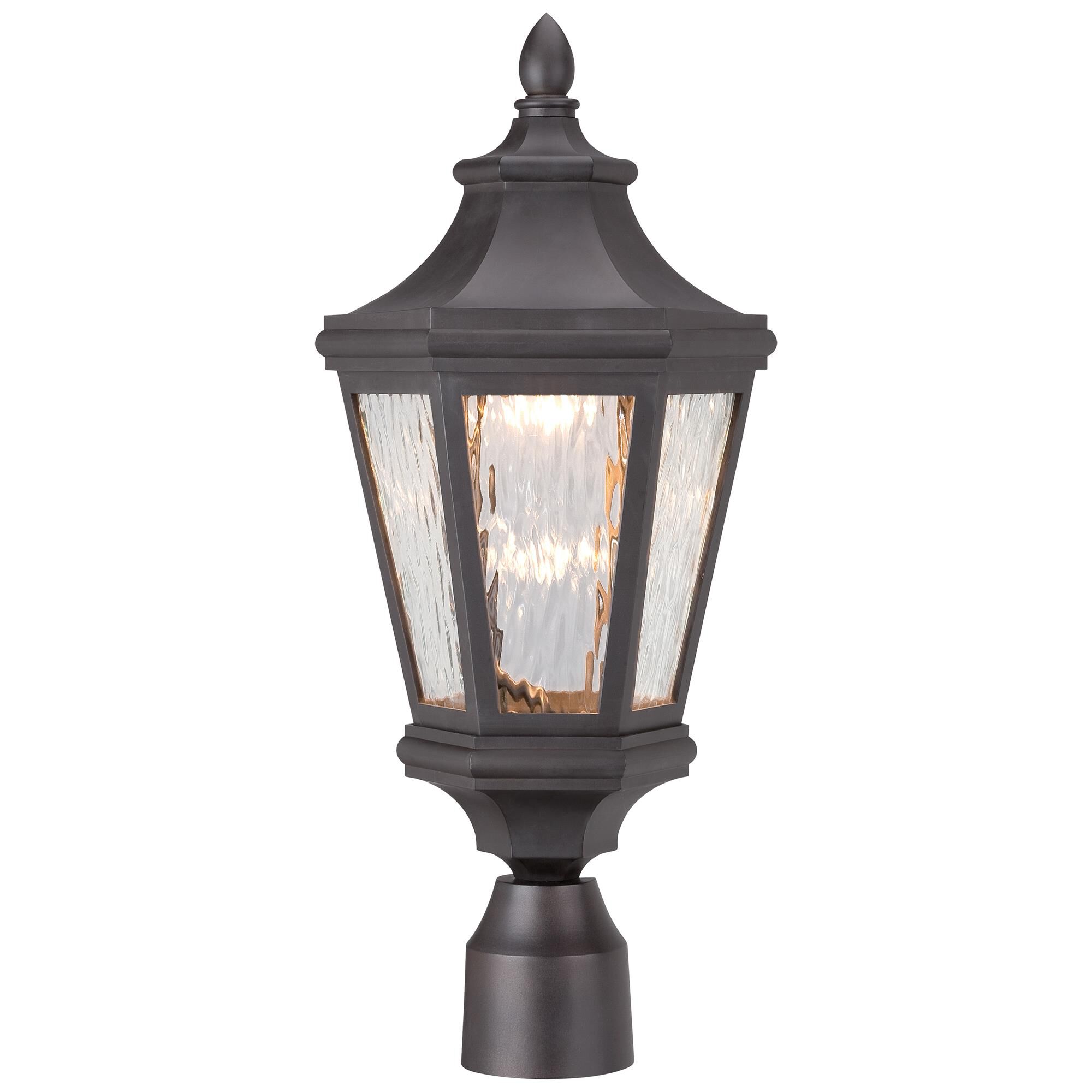 Shown in Oil Rubbed Bronze finish and Clear Water glass
