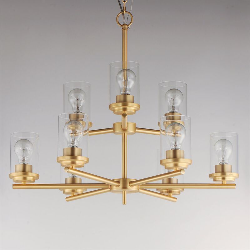 Corona 28 Inch 9 Light Chandelier by Maxim Lighting