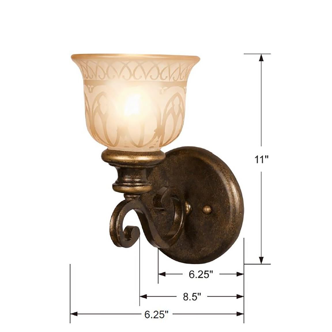 Crystorama Norwalk 11 Inch Wall Sconce