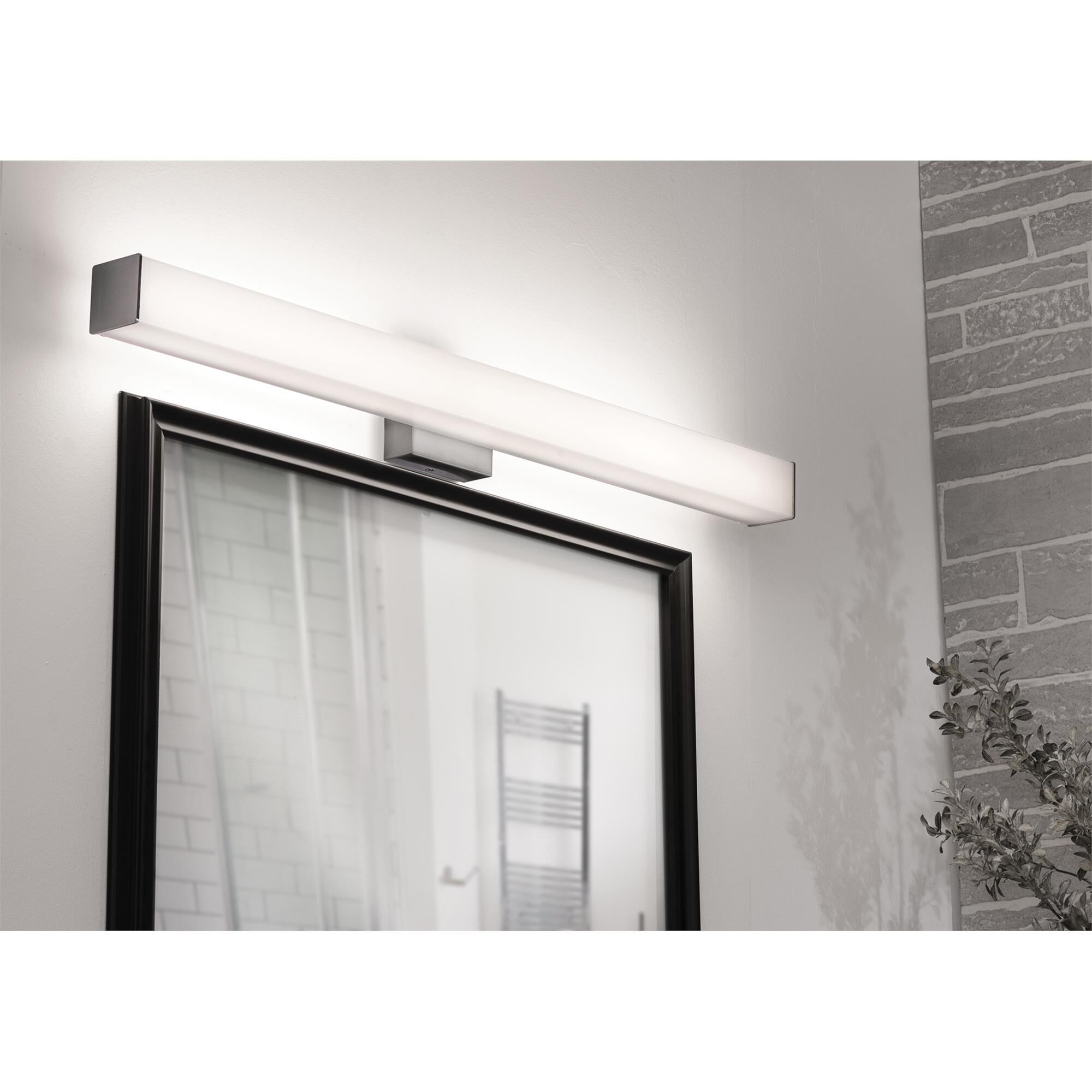 Shown in Satin Nickel finish and Frosted glass
