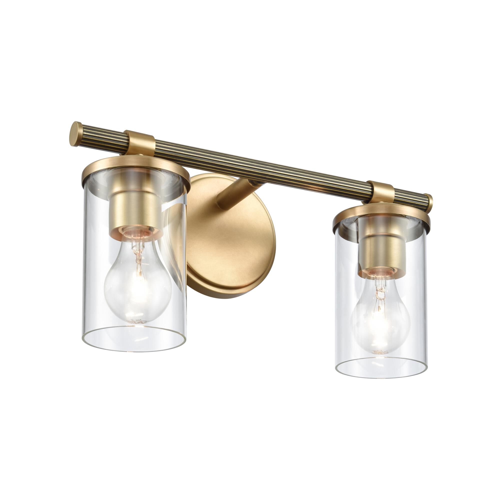 Shown in Natural Brass finish and Clear Handblown  Shade glass and Clear Handblown Glass shade