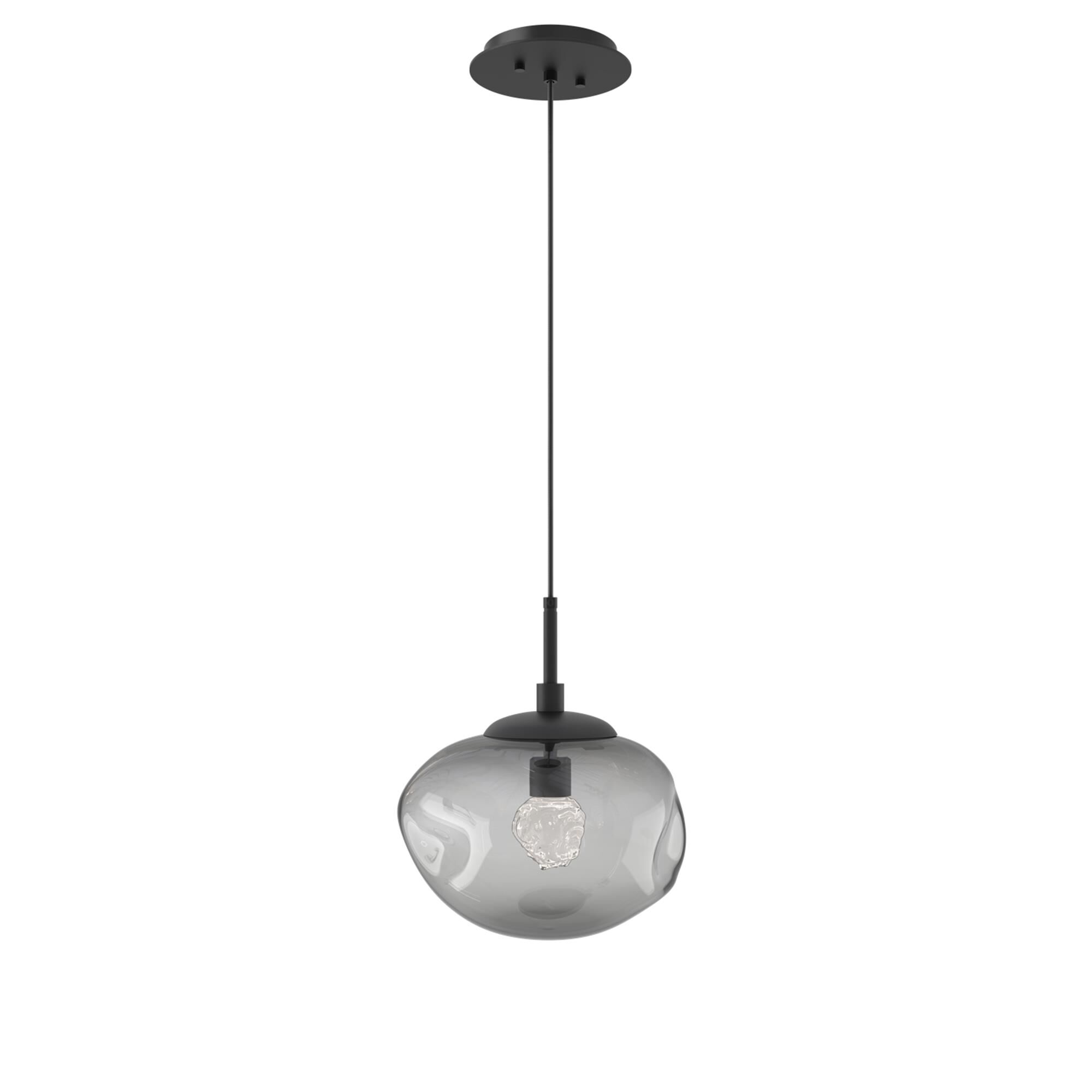 Shown in Matte Black finish and Floret Inner Smoke Outer glass
