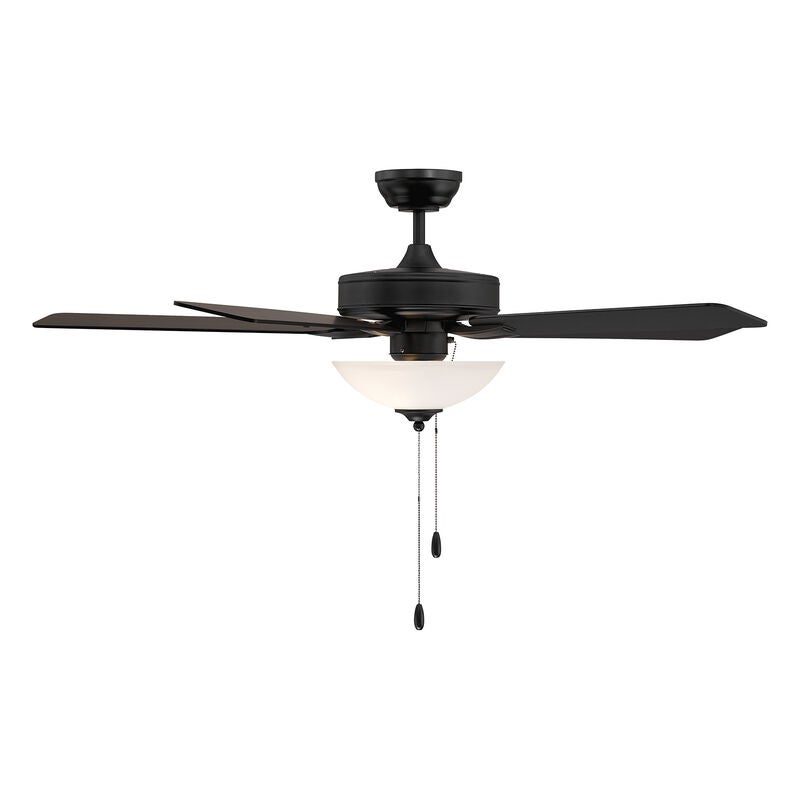 52 Inch Ceiling Fan with Light Kit by Meridian Lighting