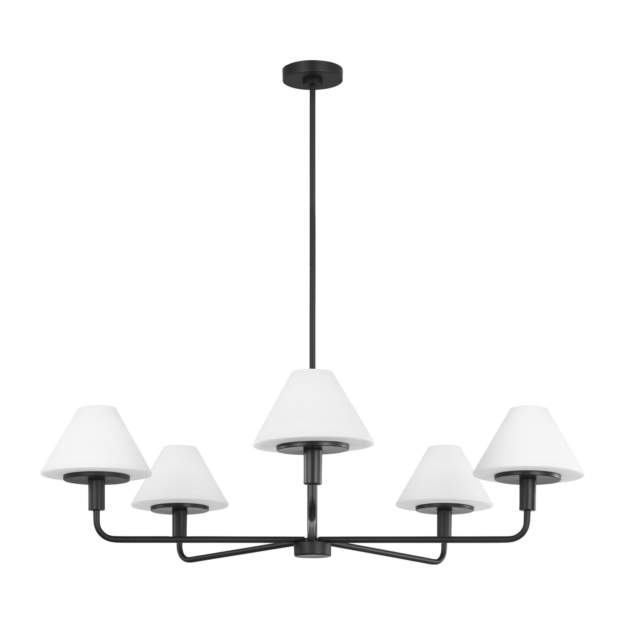 Shown in Midnight Black finish and Opal Etched glass