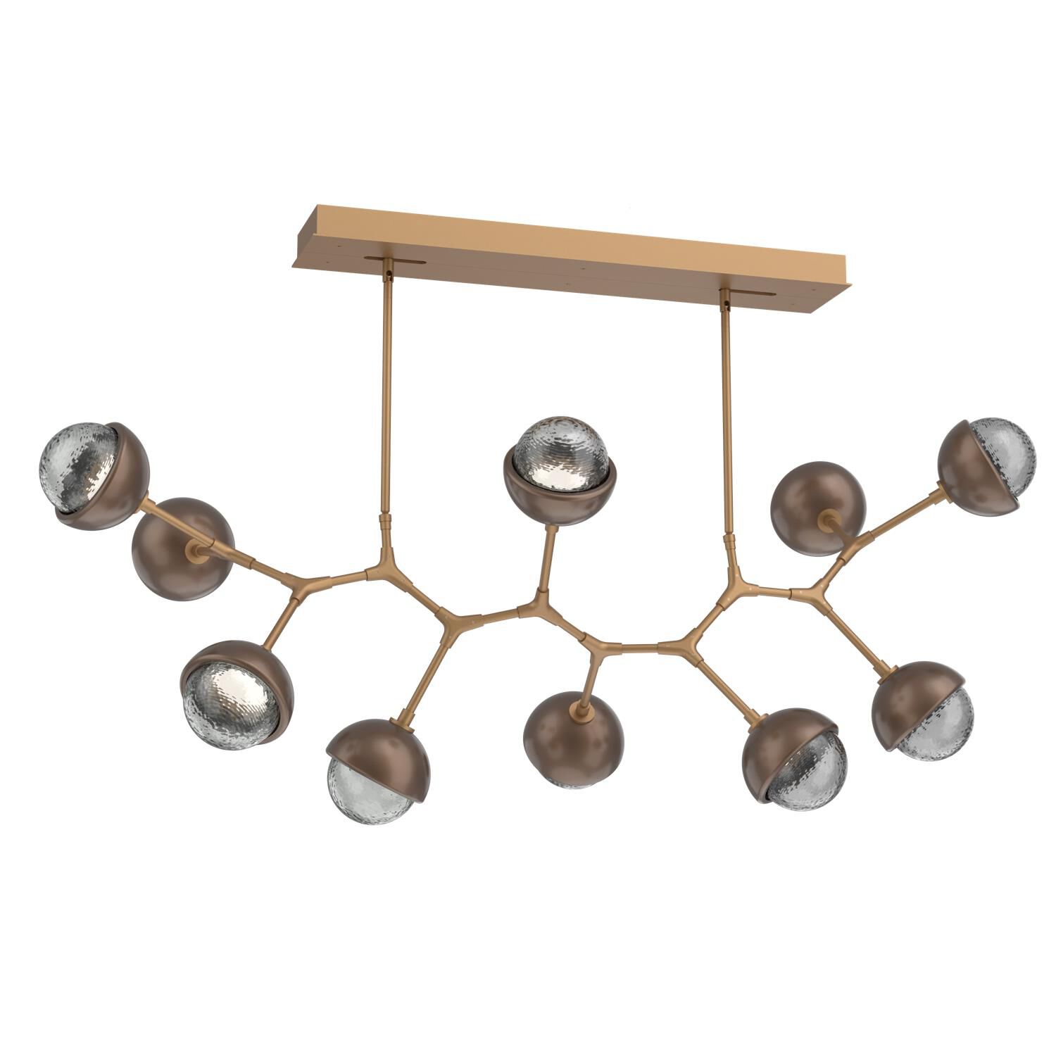Levi Wilson Cabochon 56 Inch Linear Suspension Light by Hammerton Studio