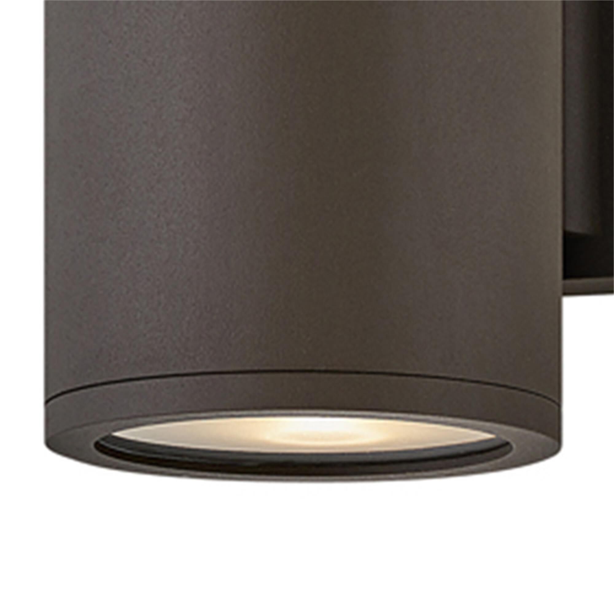 Shown in Architectural Bronze finish and Etched glass
