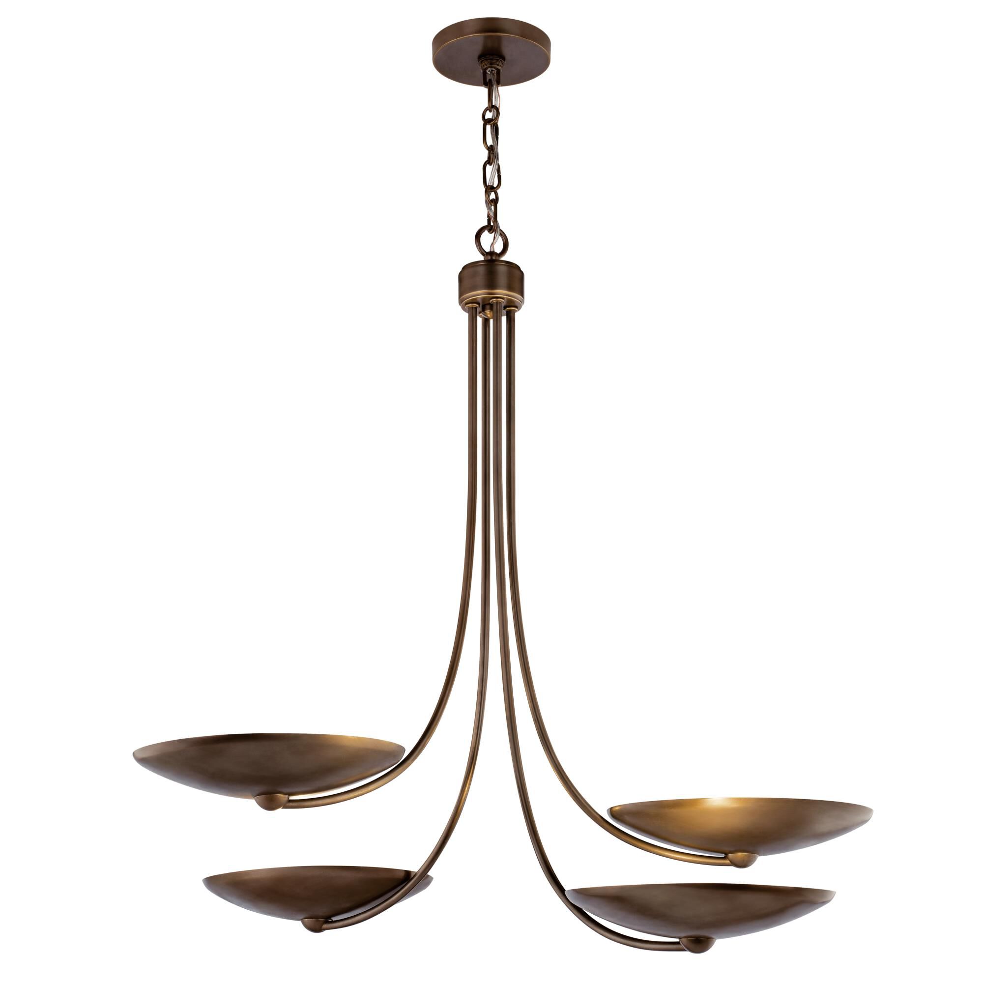 Shown in Lacquered Brass finish and Lacquered Brass and Lacquered Bronze shade
