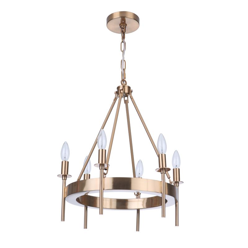 Larrson 17 Inch 6 Light Mini Chandelier by Craftmade