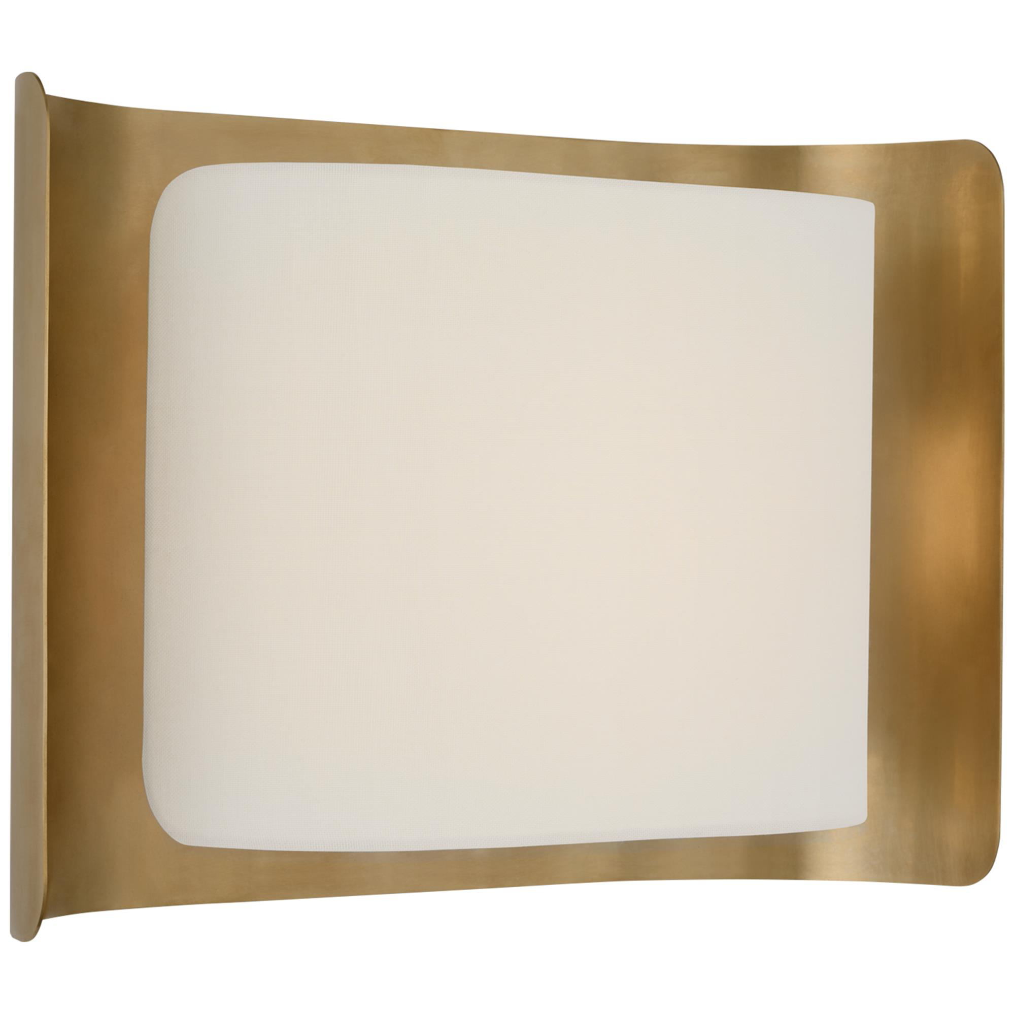 Shown in Hand-Rubbed Antique Brass and Linen finish