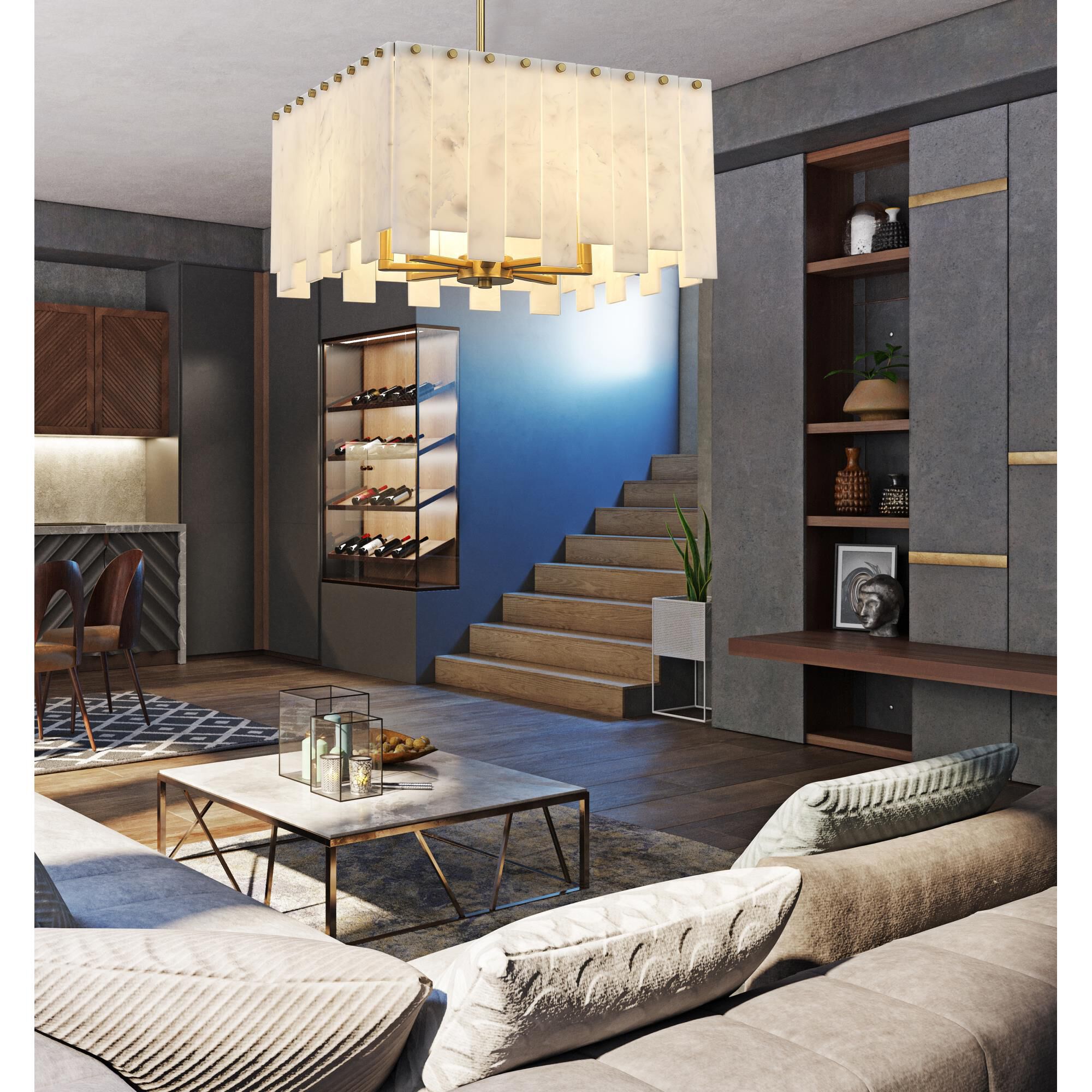 Viviana 19 Inch 8 Light Mini Chandelier by Z-Lite