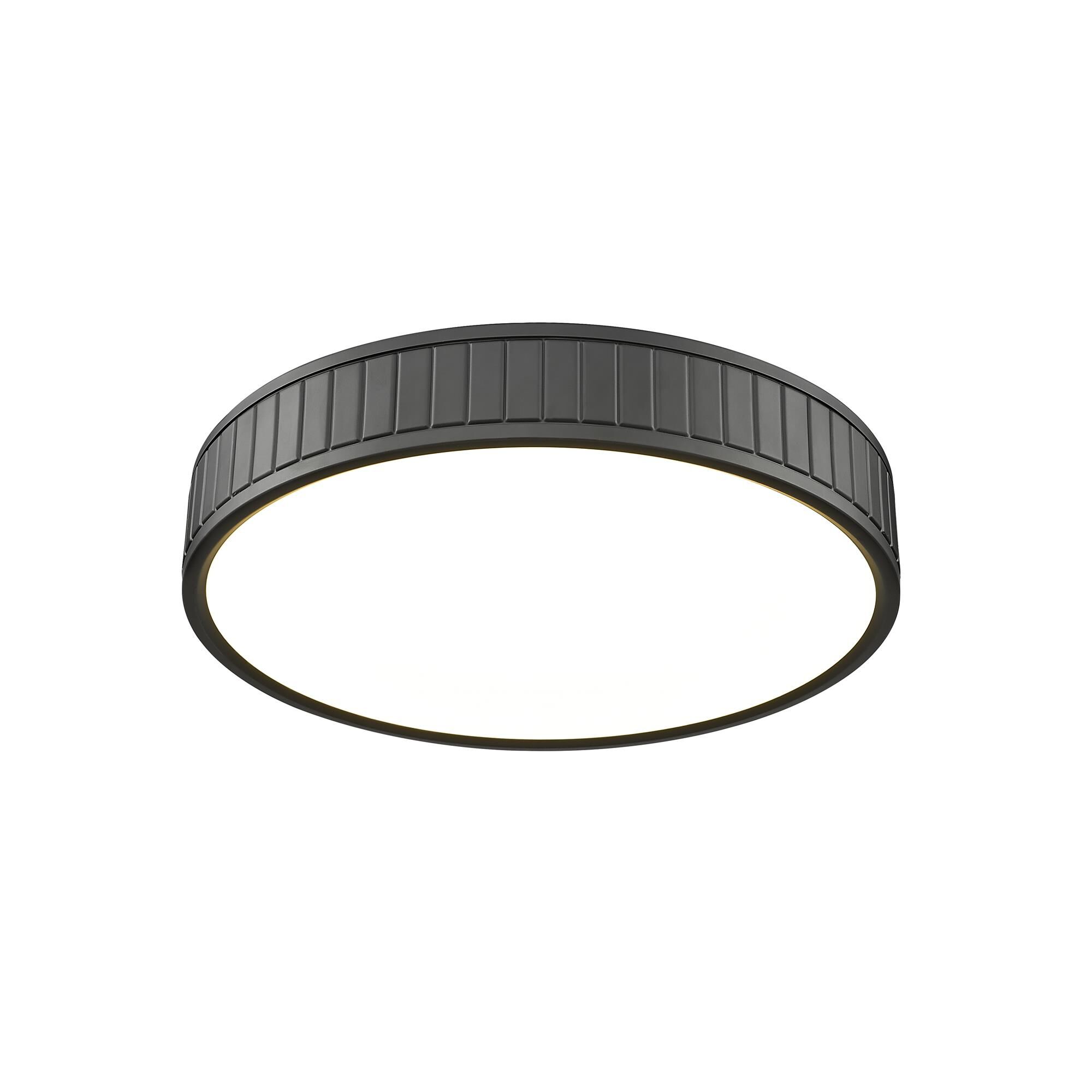 Shown in Matte Black finish and Frosted glass and Frosted shade