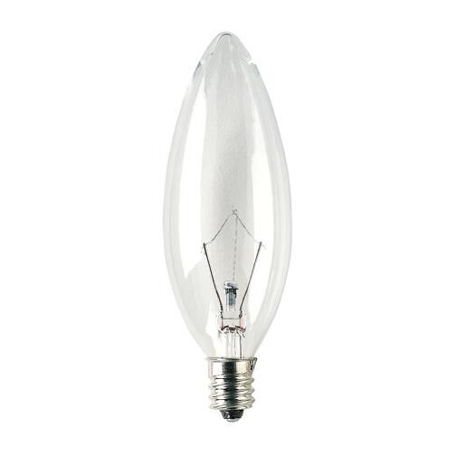25 Watt B10 Incandescent Light Bulb by Bulbrite