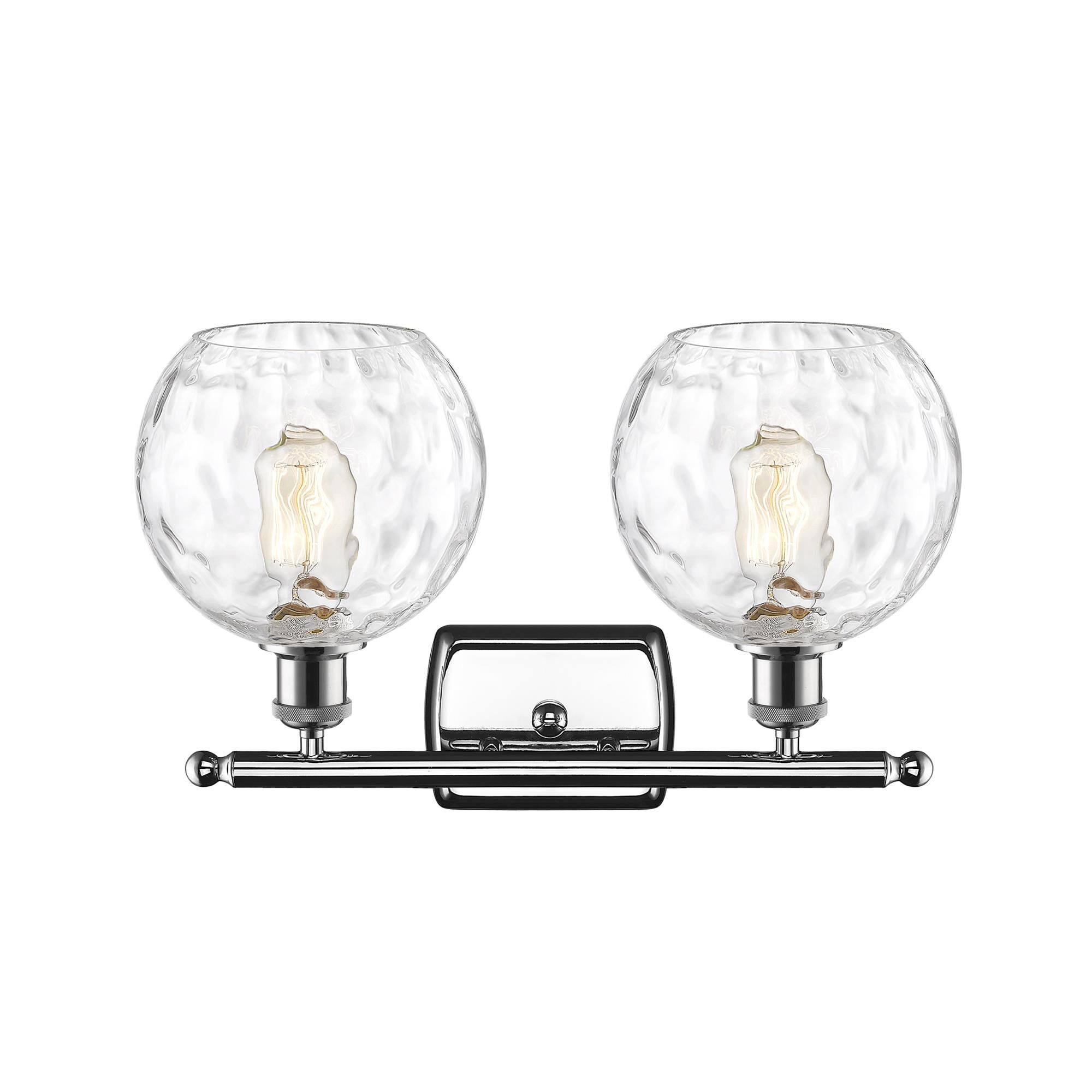 Shown in Polished Chrome finish and Clear glass