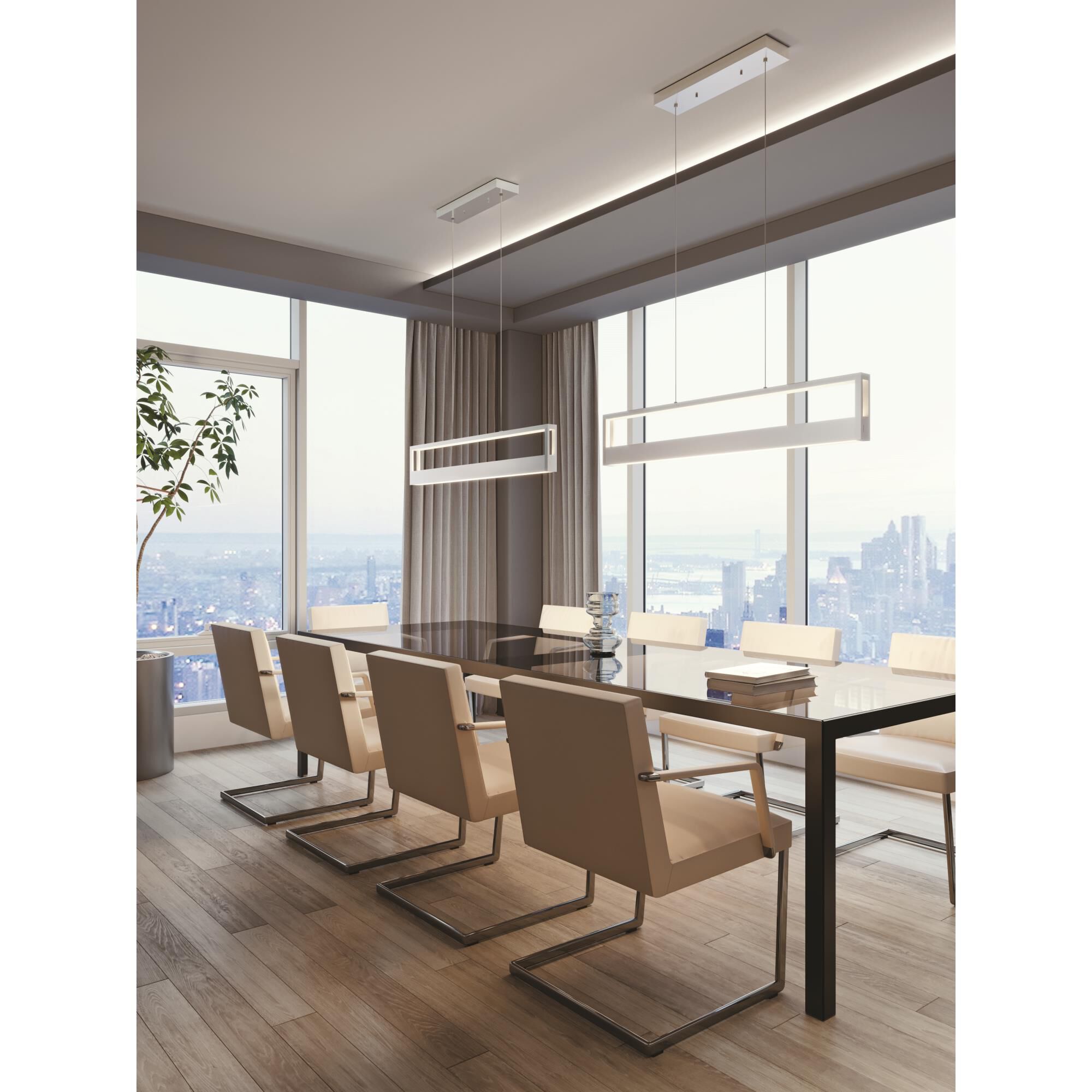 Shown in White finish and White Acrylic shade