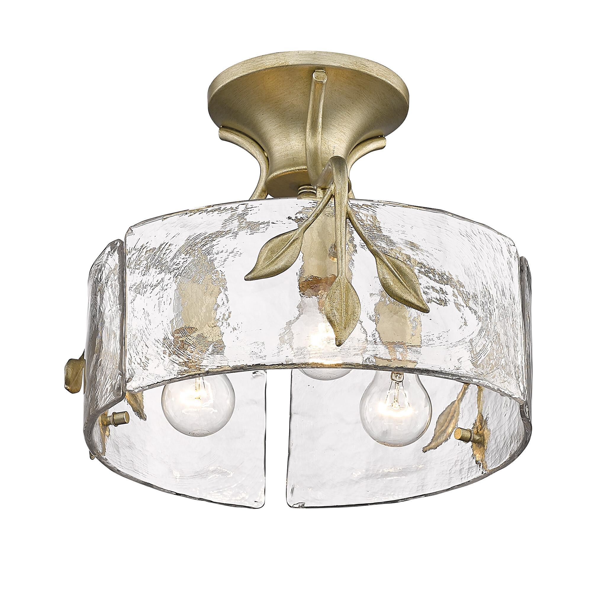 Calla 12 Inch Semi Flush Mount by Golden Lighting