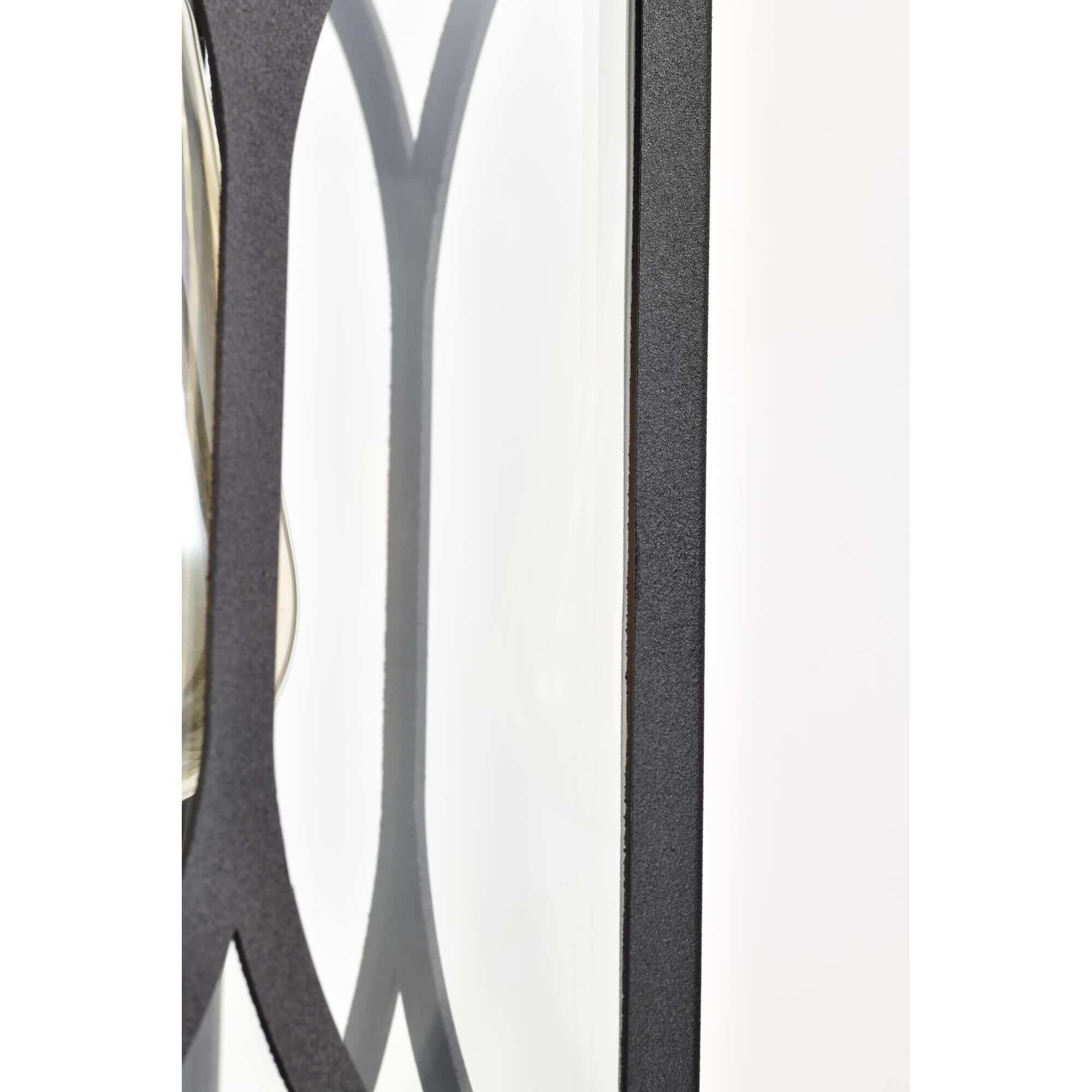 Shown in Matte Black finish and Clear glass