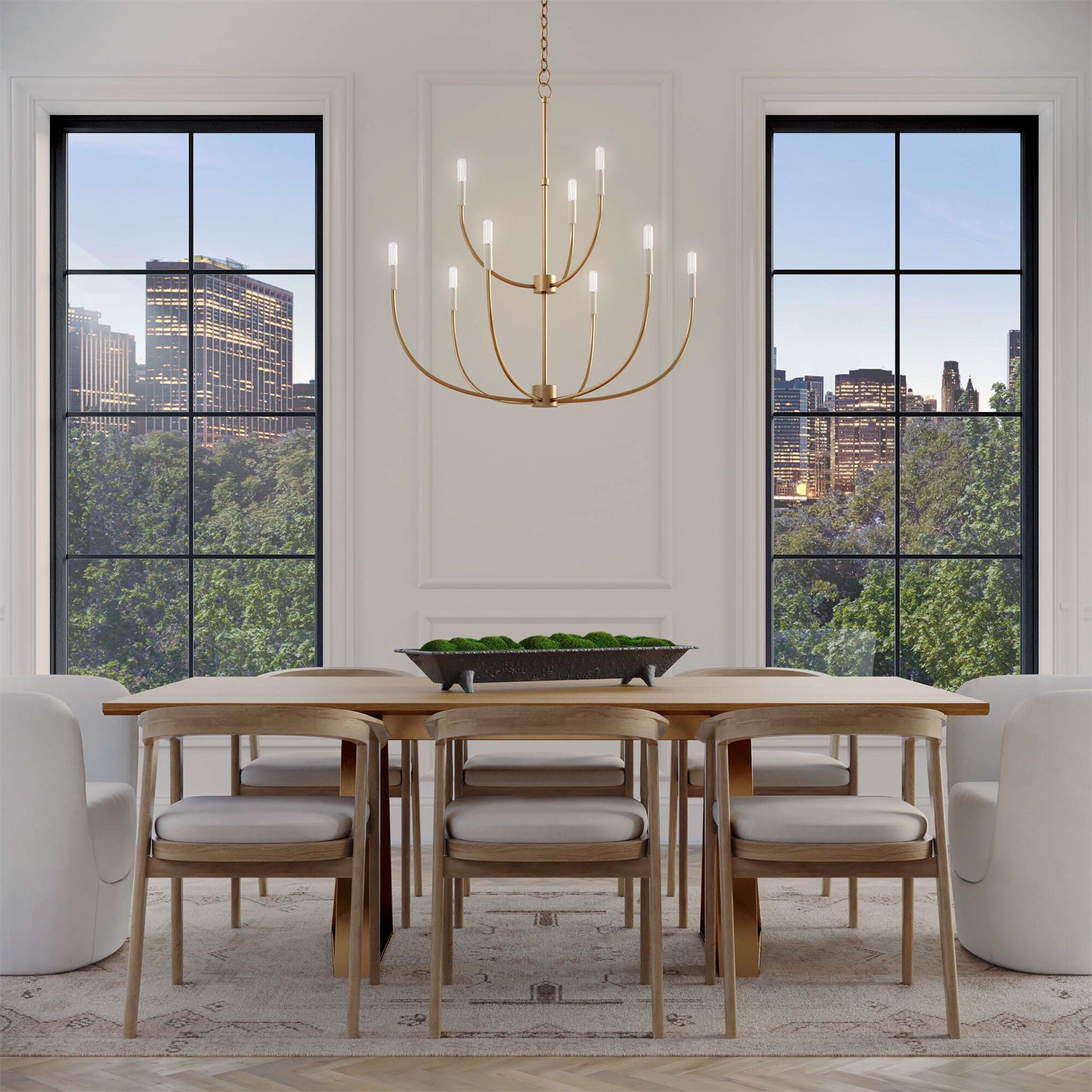 Sean Lavin Greenwich 32 Inch 9 Light Chandelier,